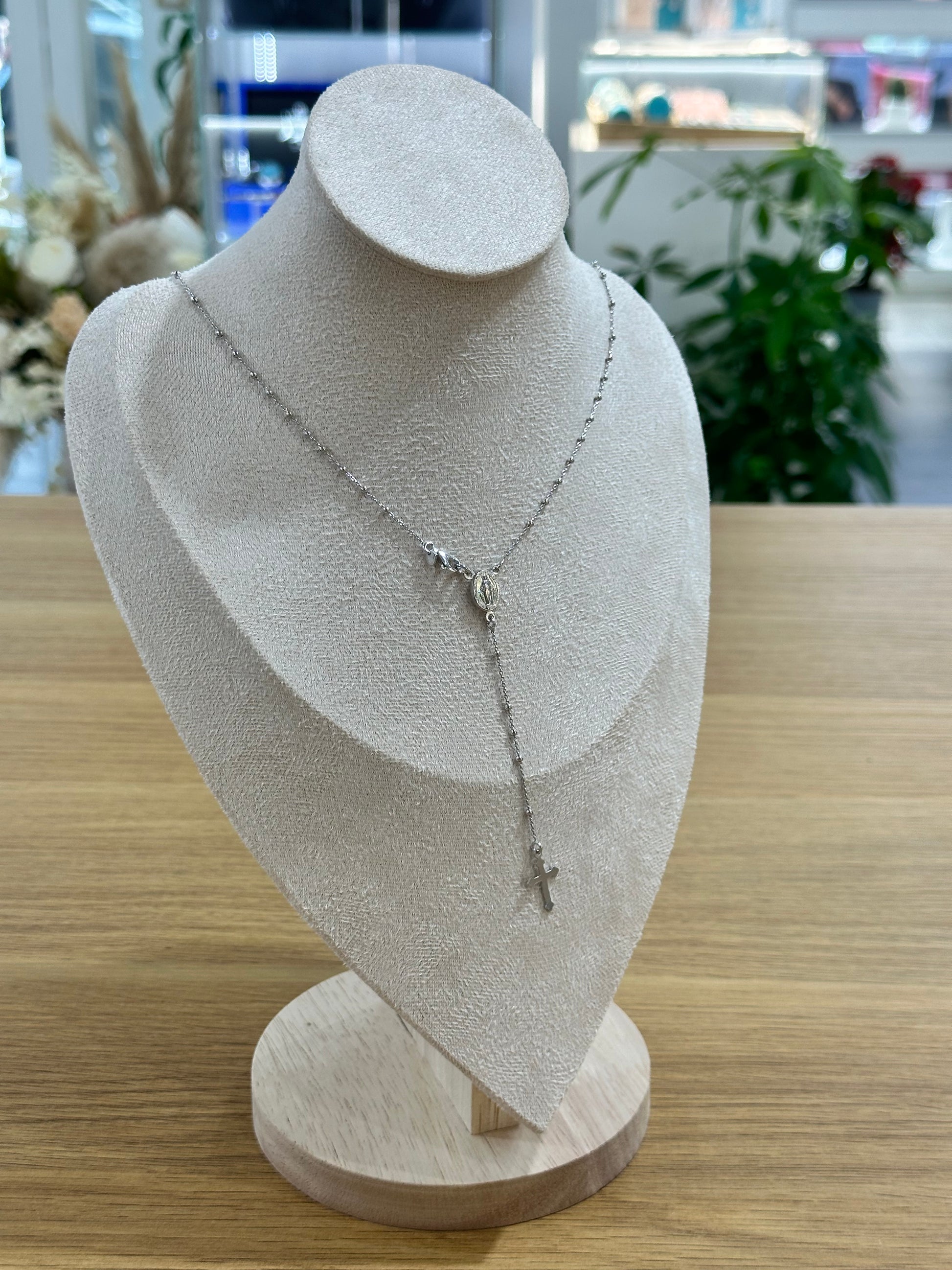 COLLANA ROSARIO IN ARGENTO 925