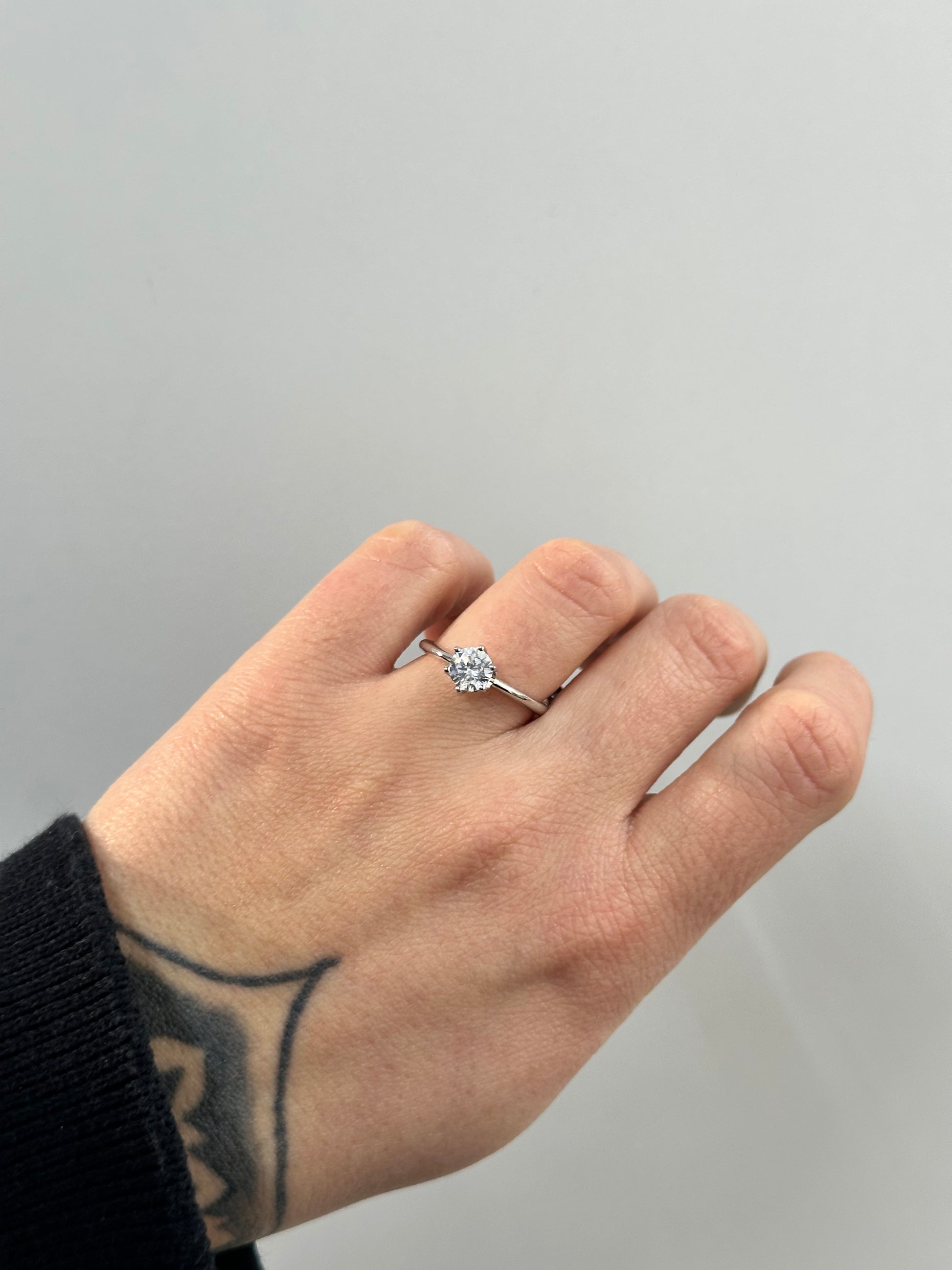 ANELLO SOLITARIO ARGENTO 925