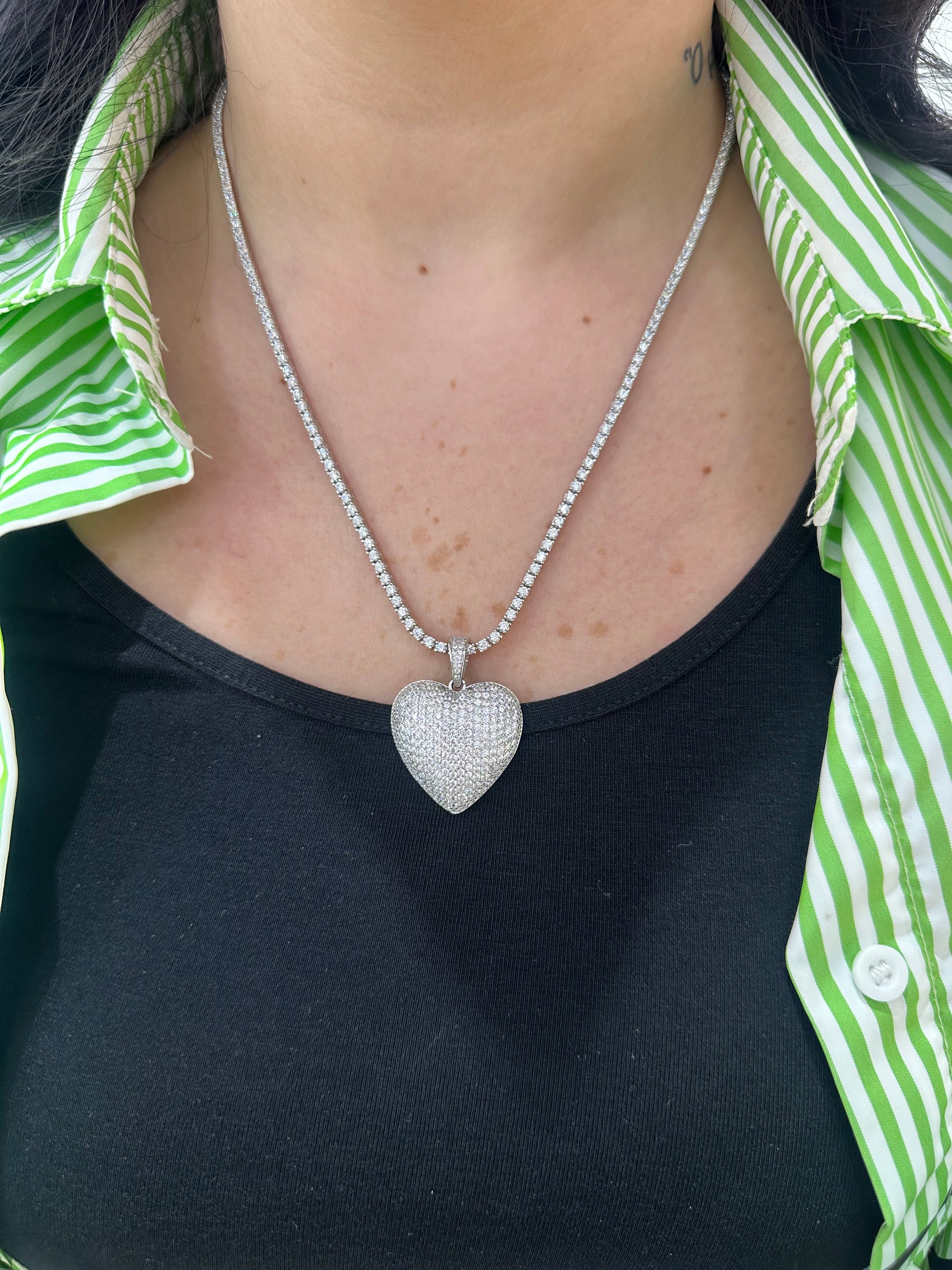 COLLANA TENNIS CON CUORE