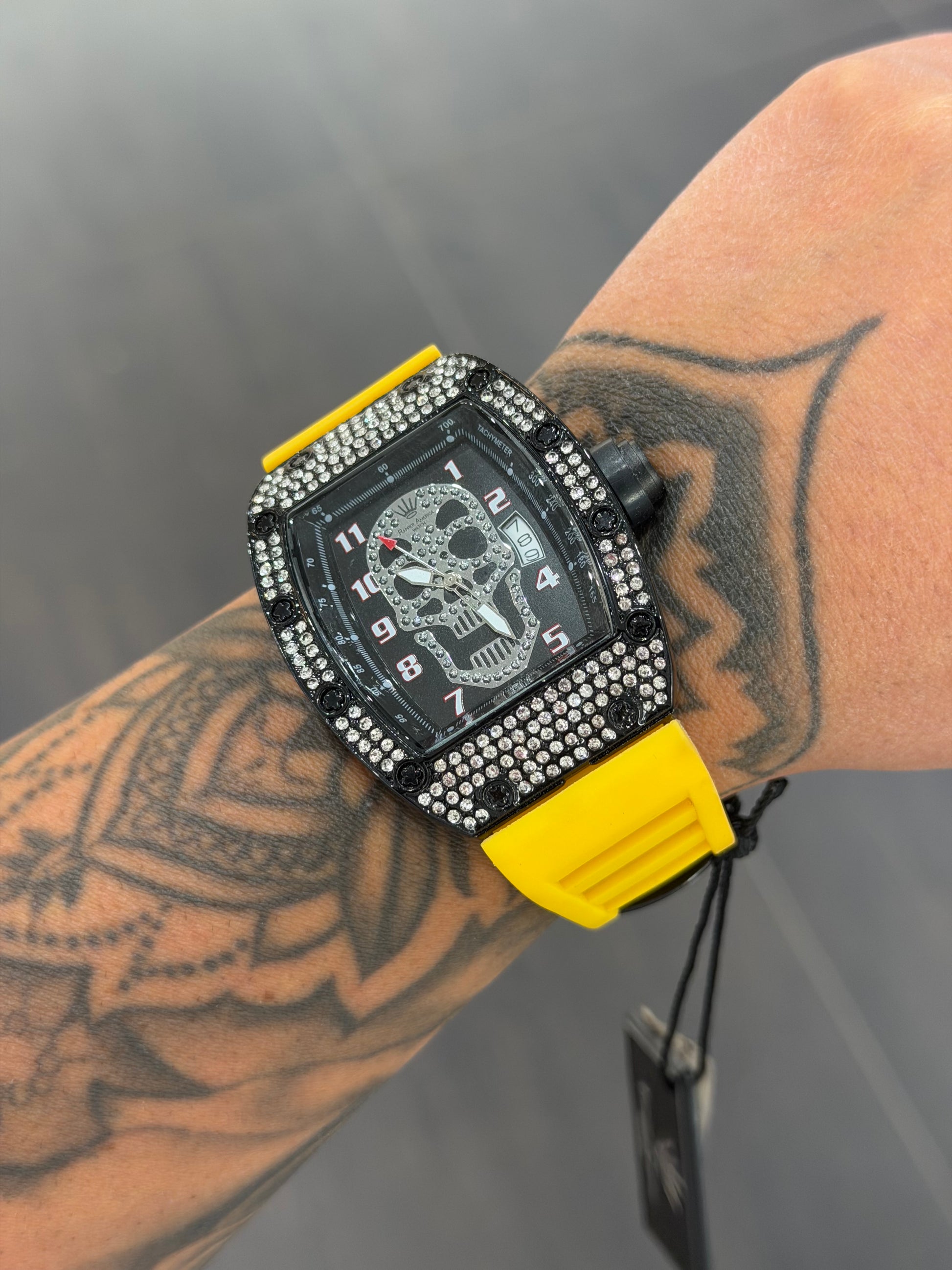 OROLOGIO RAPPER AMERICA GIALLO