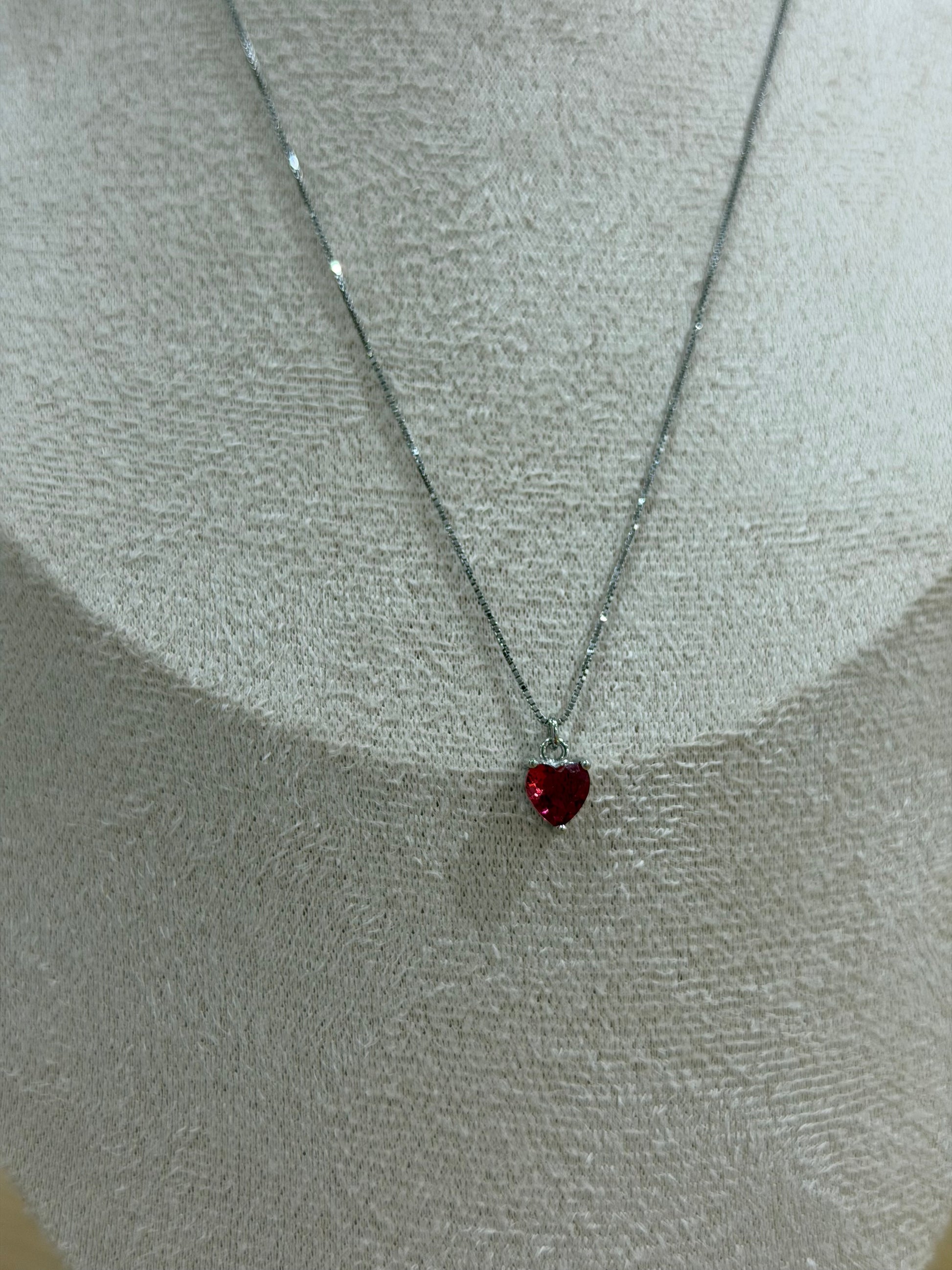 COLLANA MINI CUORICINO ARGENTO 925