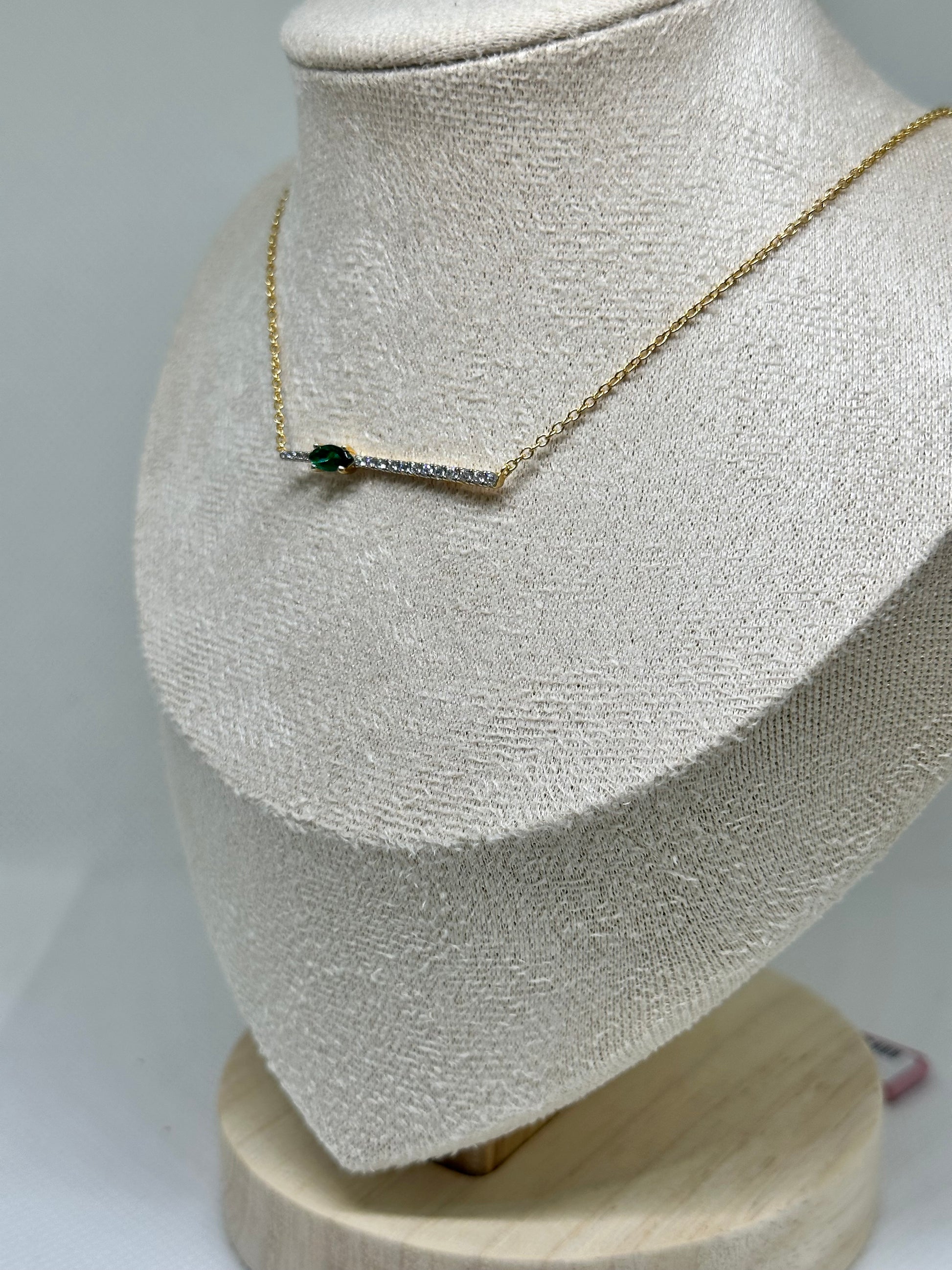 COLLANA NAVETTE SMERALDO LAURA P