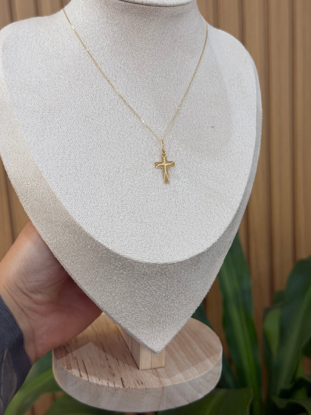 COLLANA ORO 18KT CON CROCE DESIGN