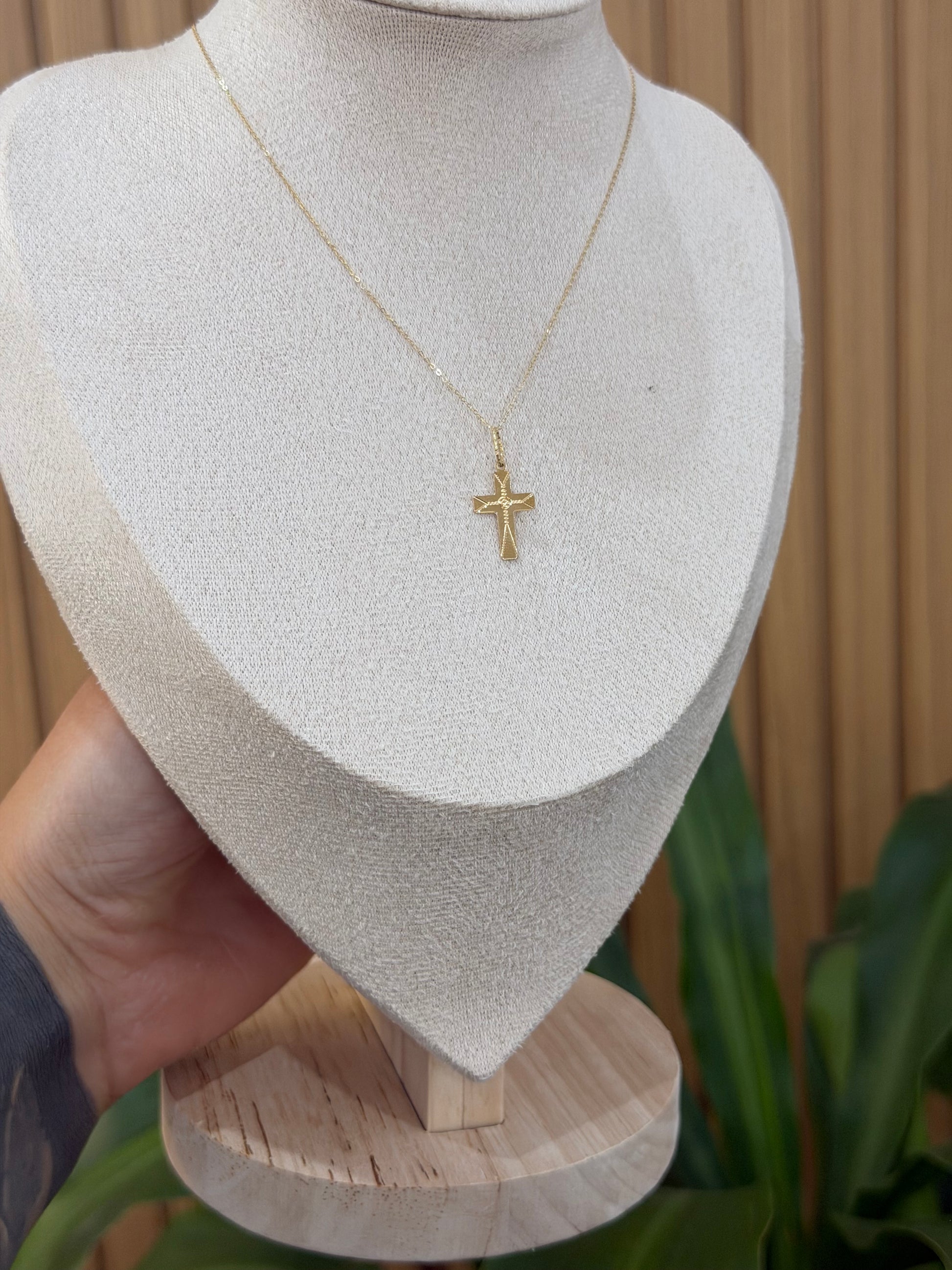 COLLANA ORO 18KT CON CROCE DESIGN