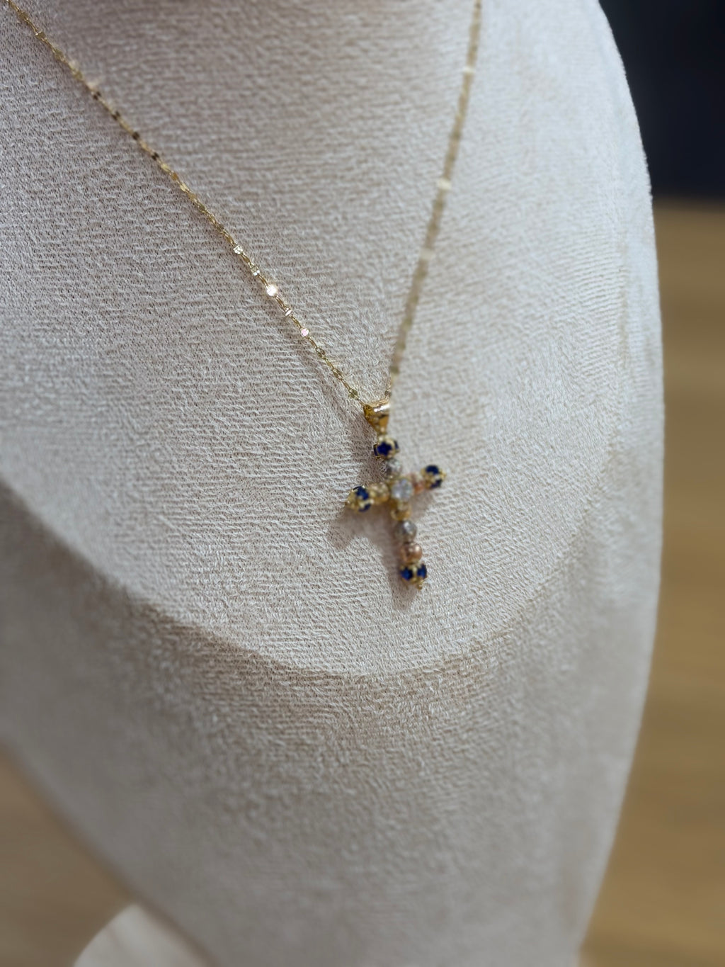 COLLANA ORO 18KT MILLELUCI MAGIC BLU