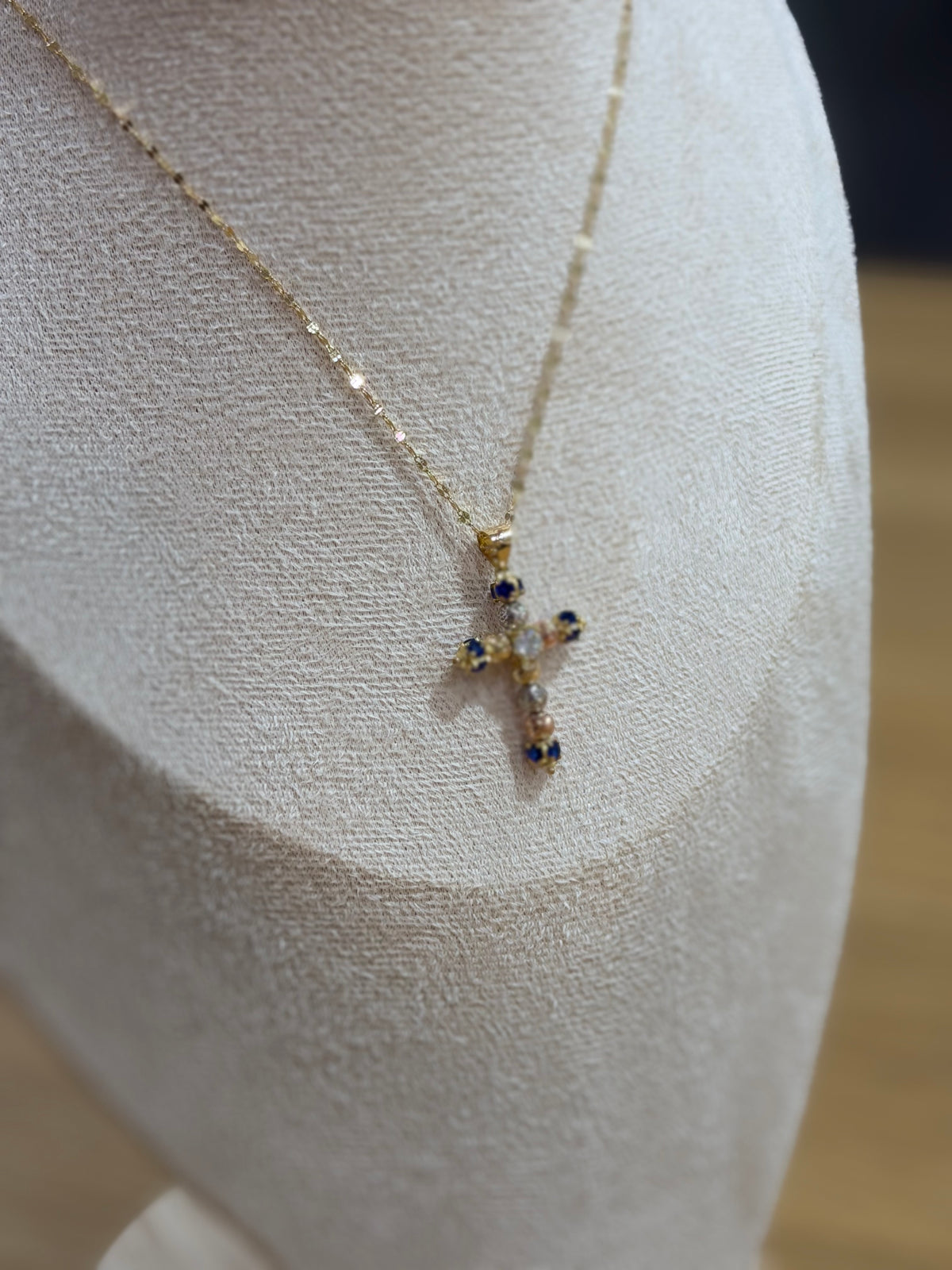 COLLANA ORO 18KT MILLELUCI MAGIC BLU