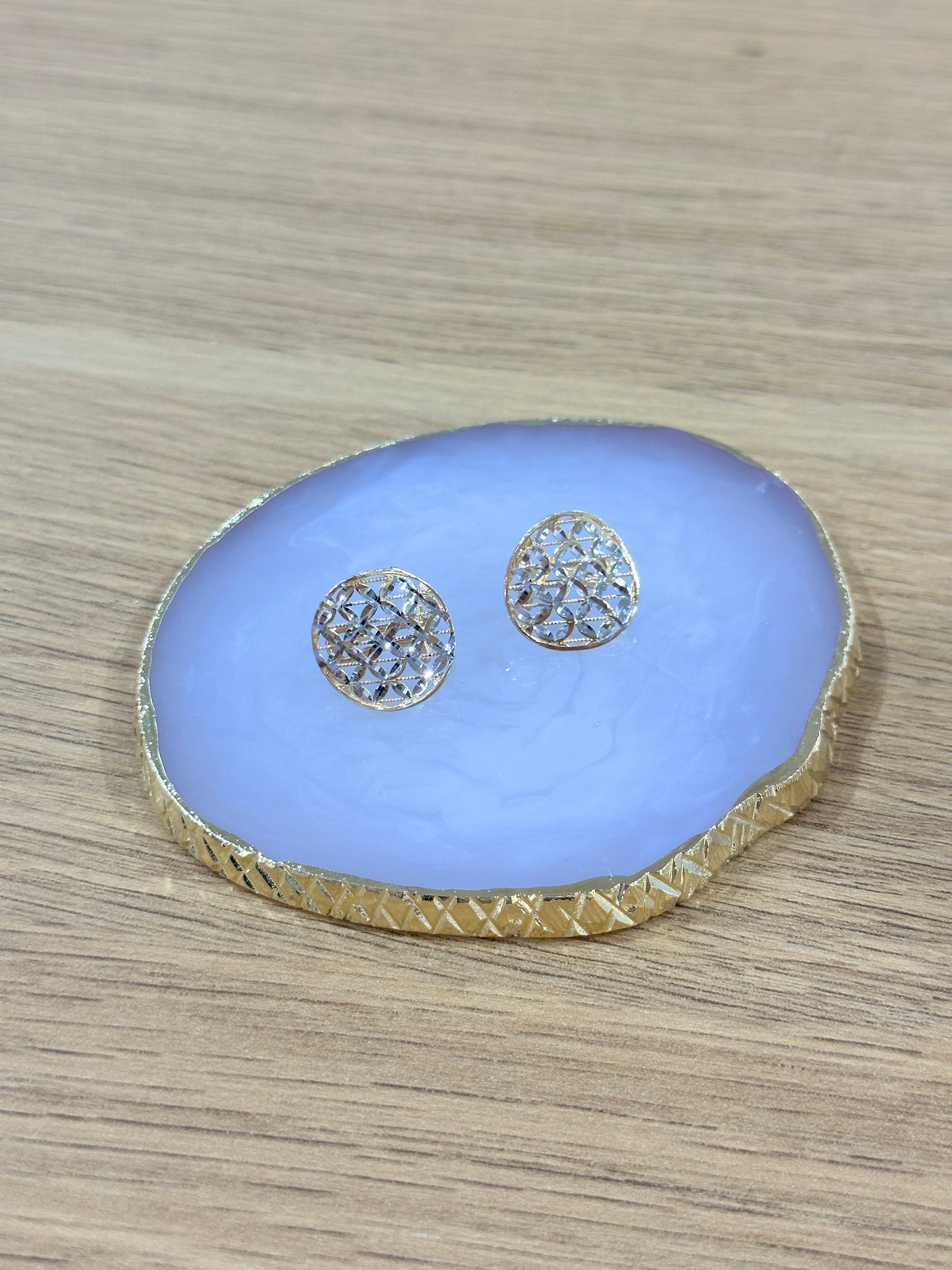 ORECCHINI IN ORO 18KT MONACHELLA BICOLORE