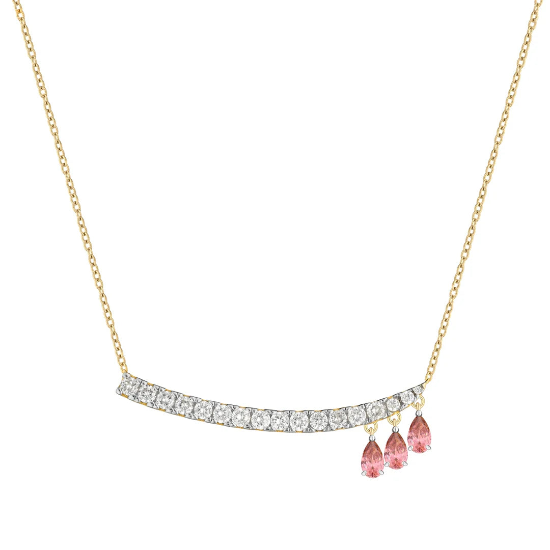 COLLANA TRE GOCCE RODOLITE LAURA P