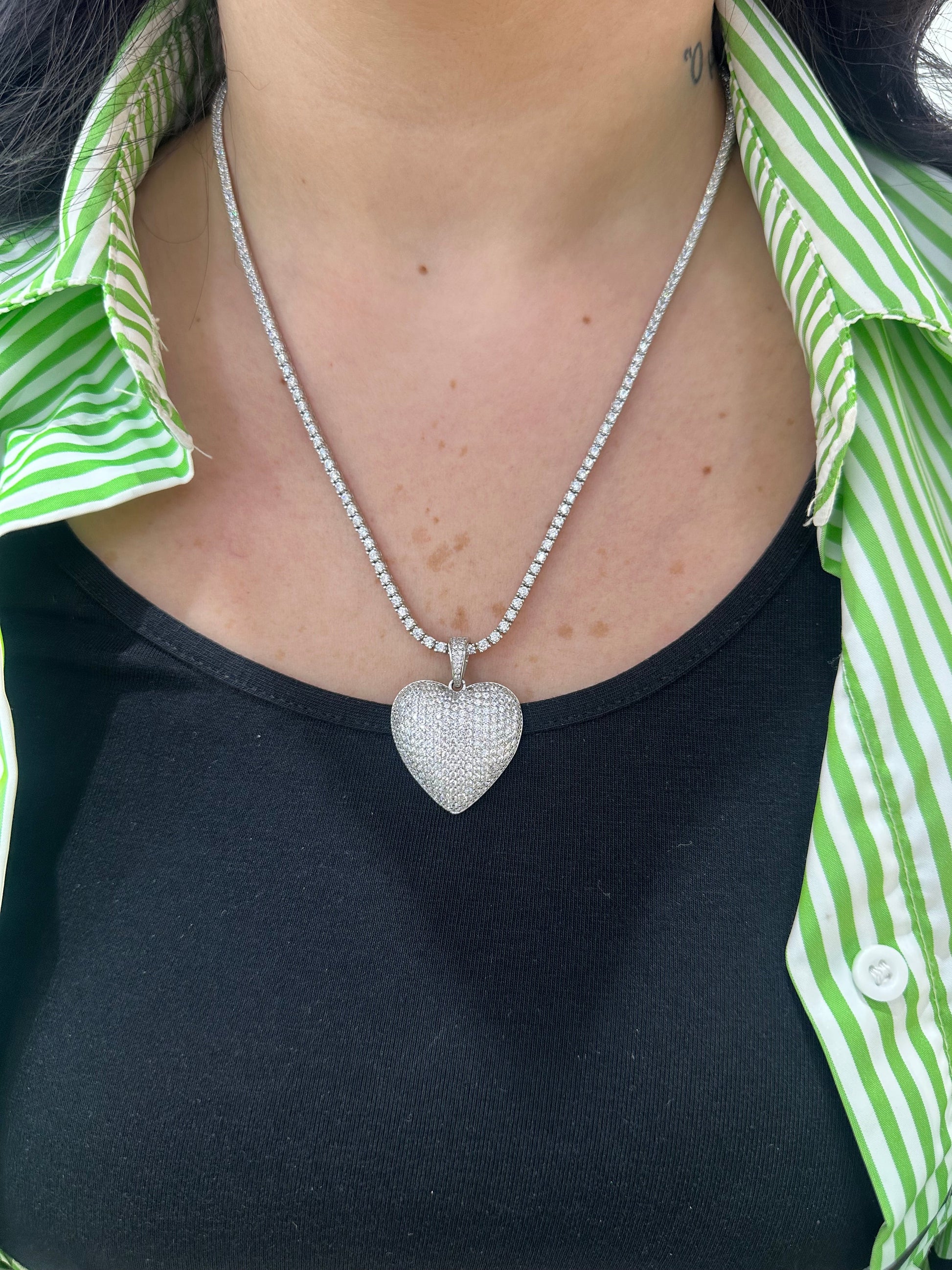 COLLANA TENNIS CON CUORE
