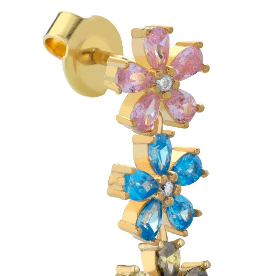 ORECCHINI FIORI MULTICOLOR LAURA P