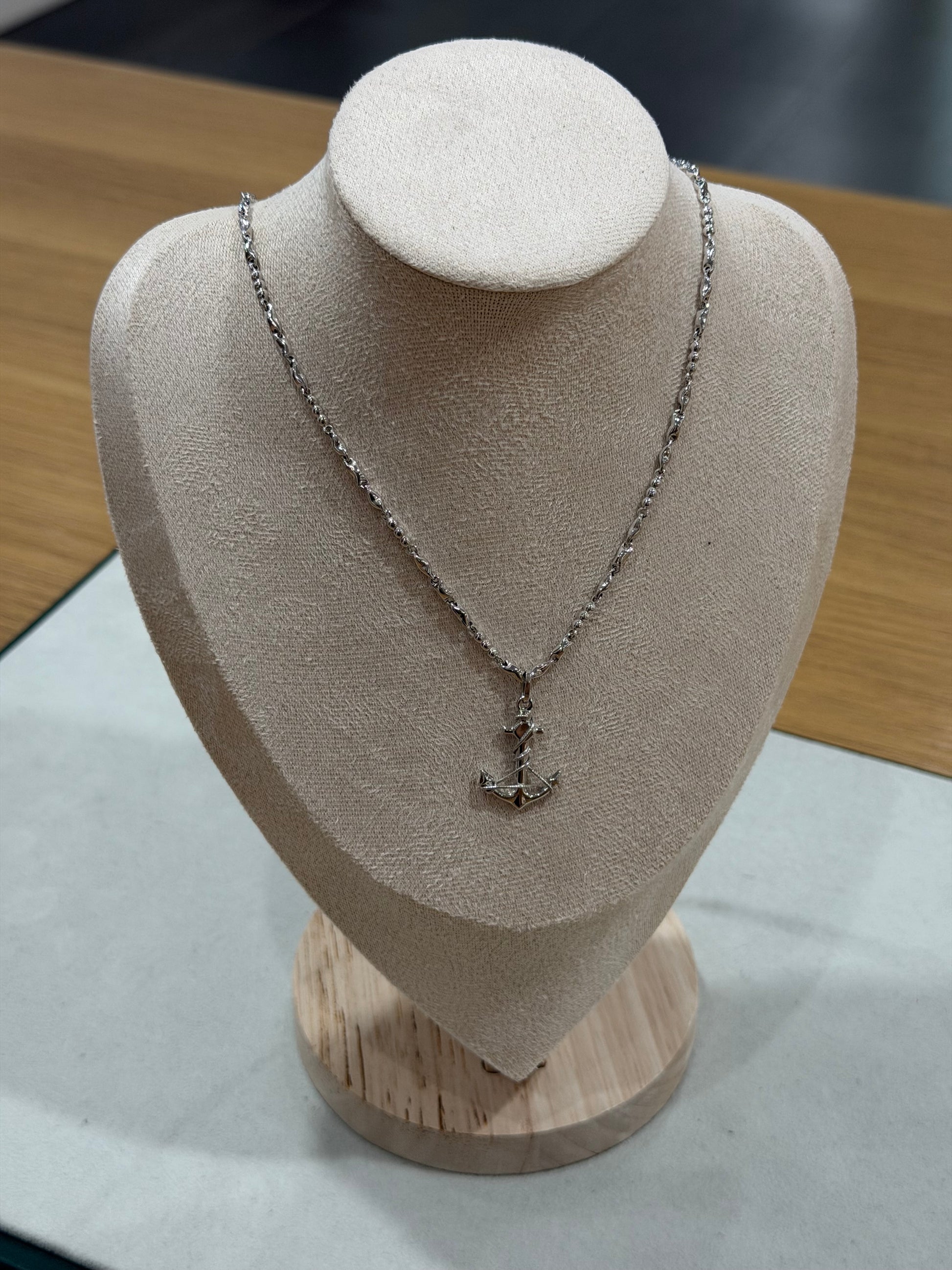 COLLANA ORO 18KT CON ANCORA