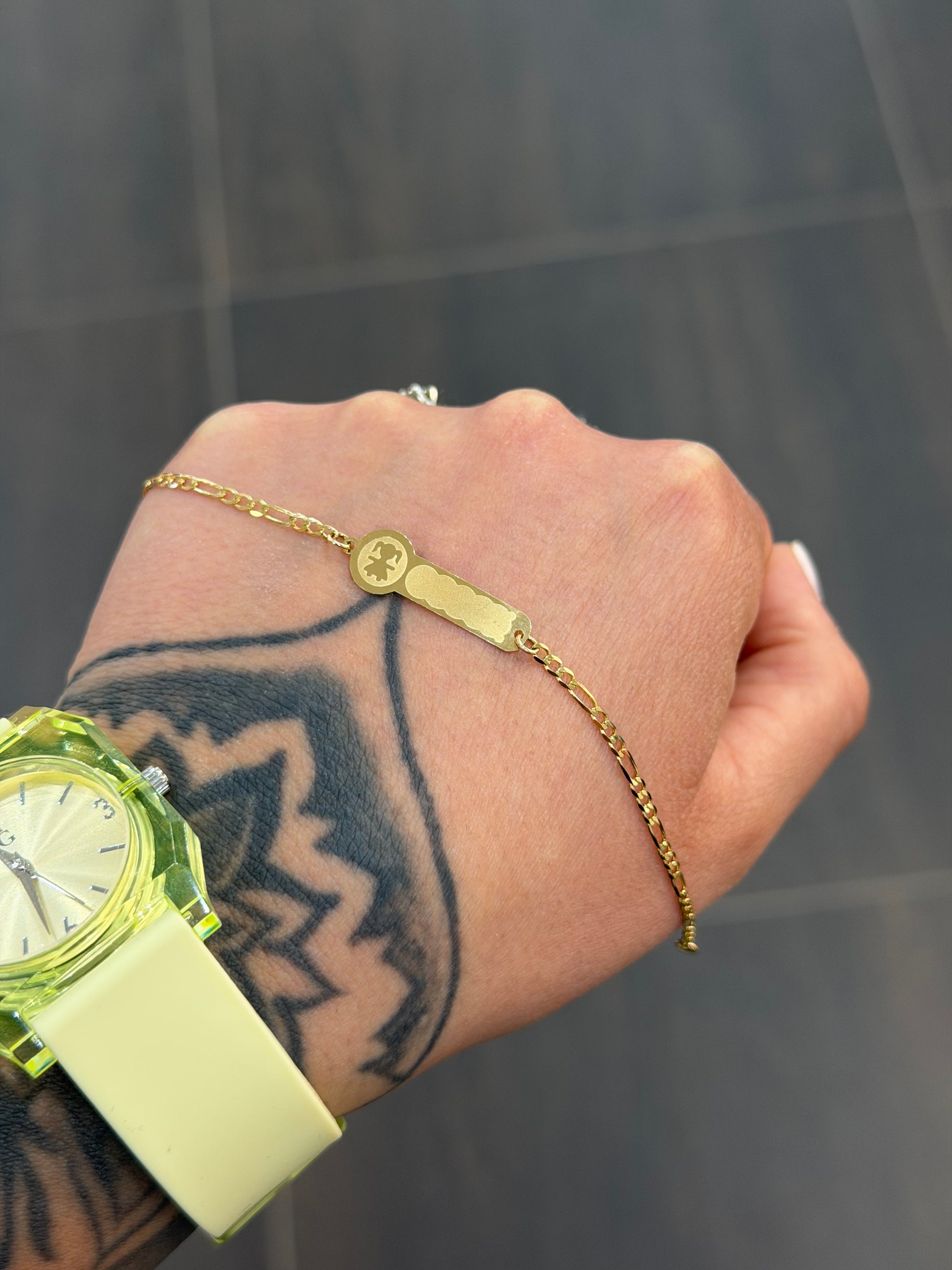 BRACCIALE BATTESIMALE BIMBA ORO 18KT