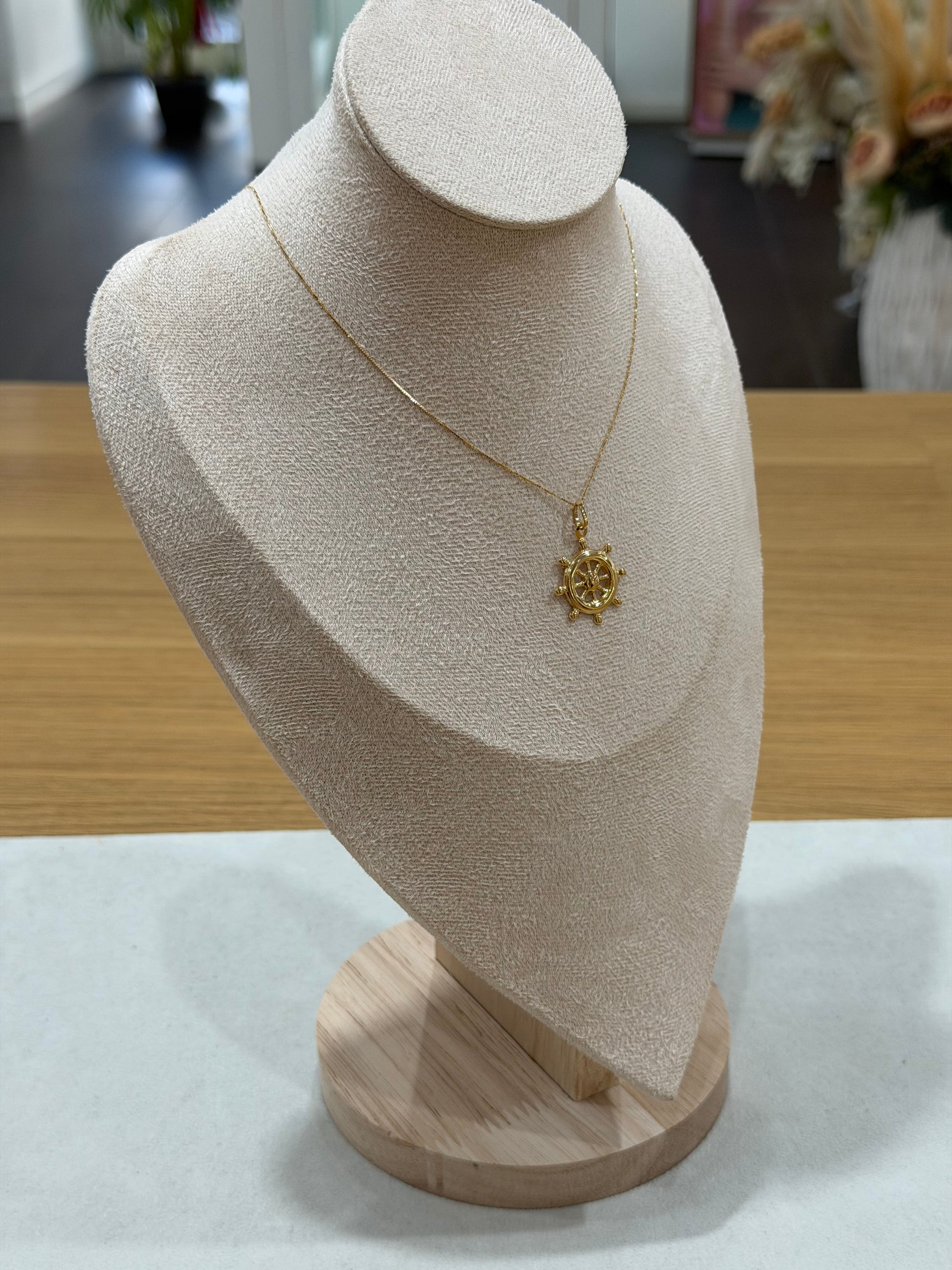 COLLANA ORO 18KT CON TIMONE