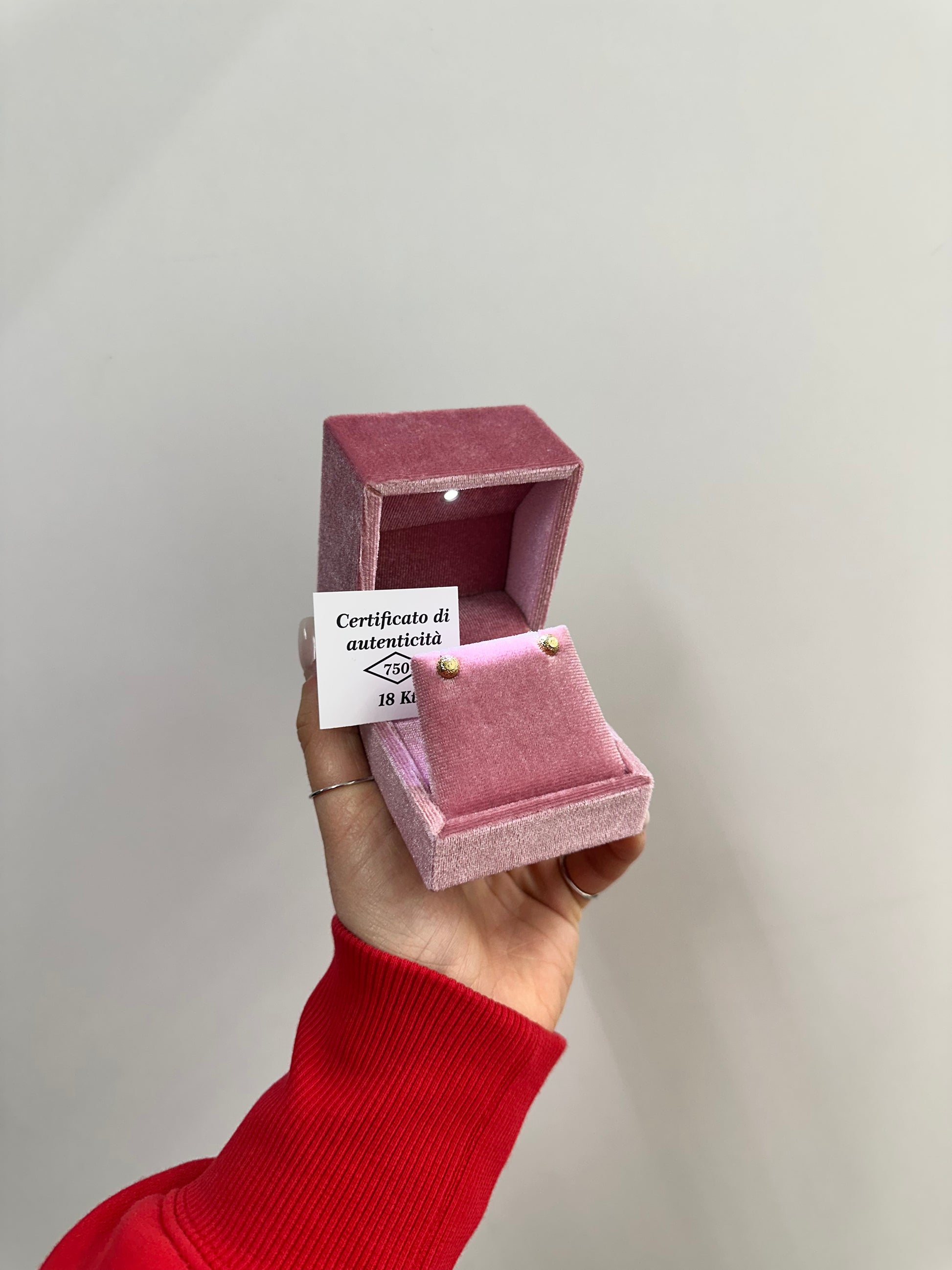 ORECCHINI SFERA ORO 18KT