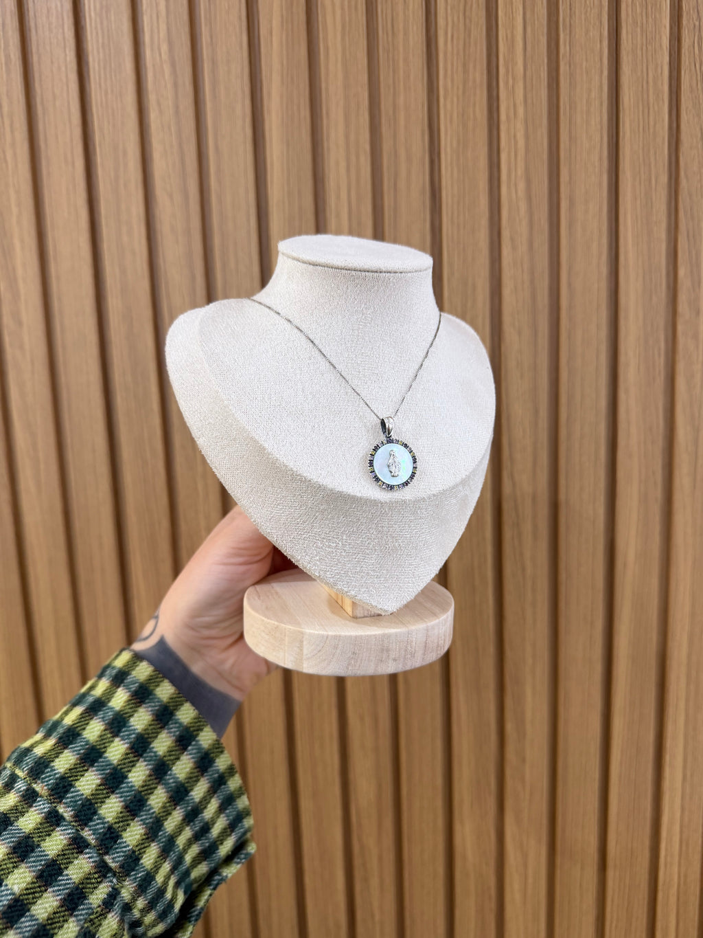 COLLANA MADONNINA MADREPERLA ARGENTO 925