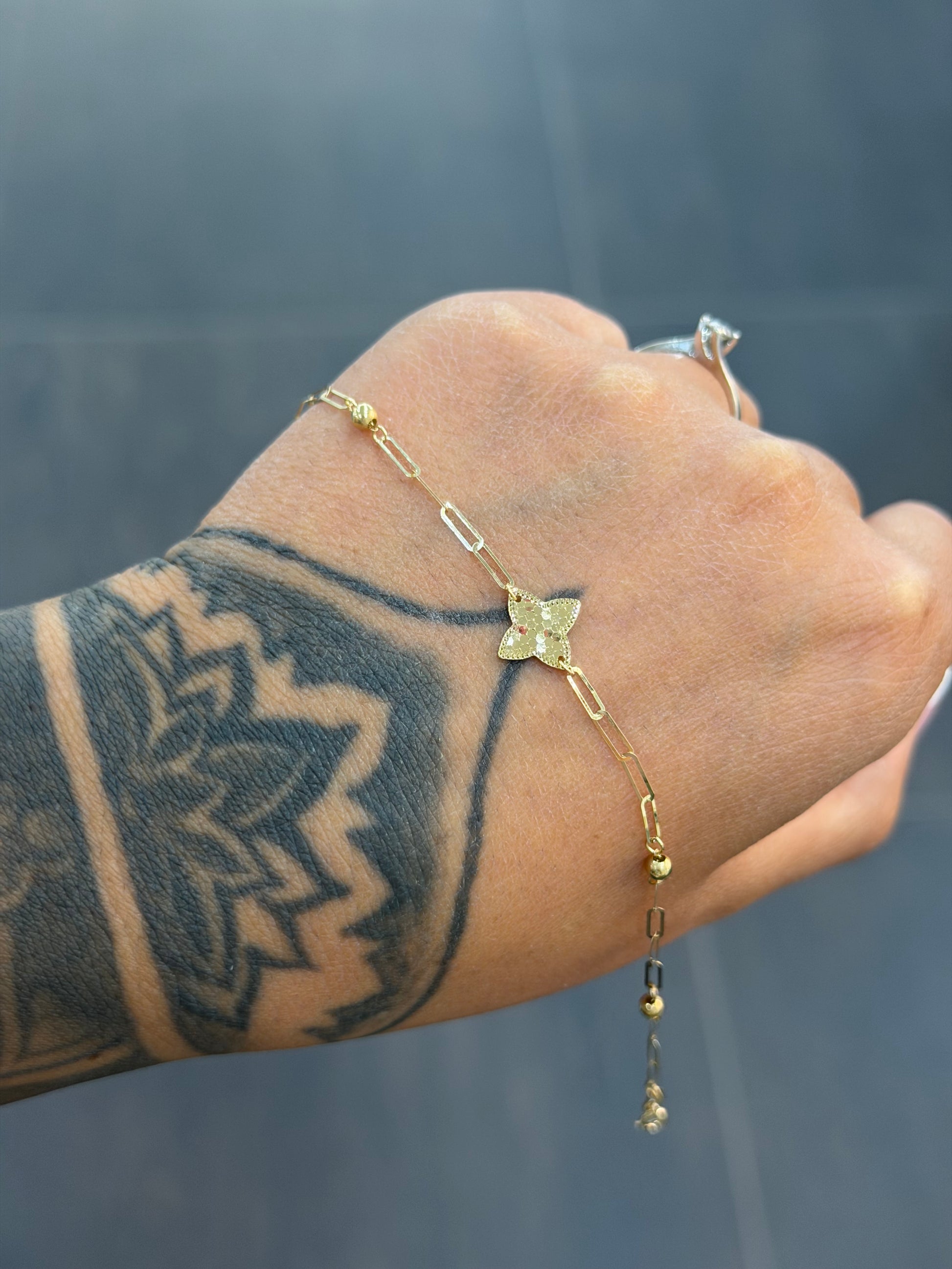 BRACCIALE ORO 18KT FIORE