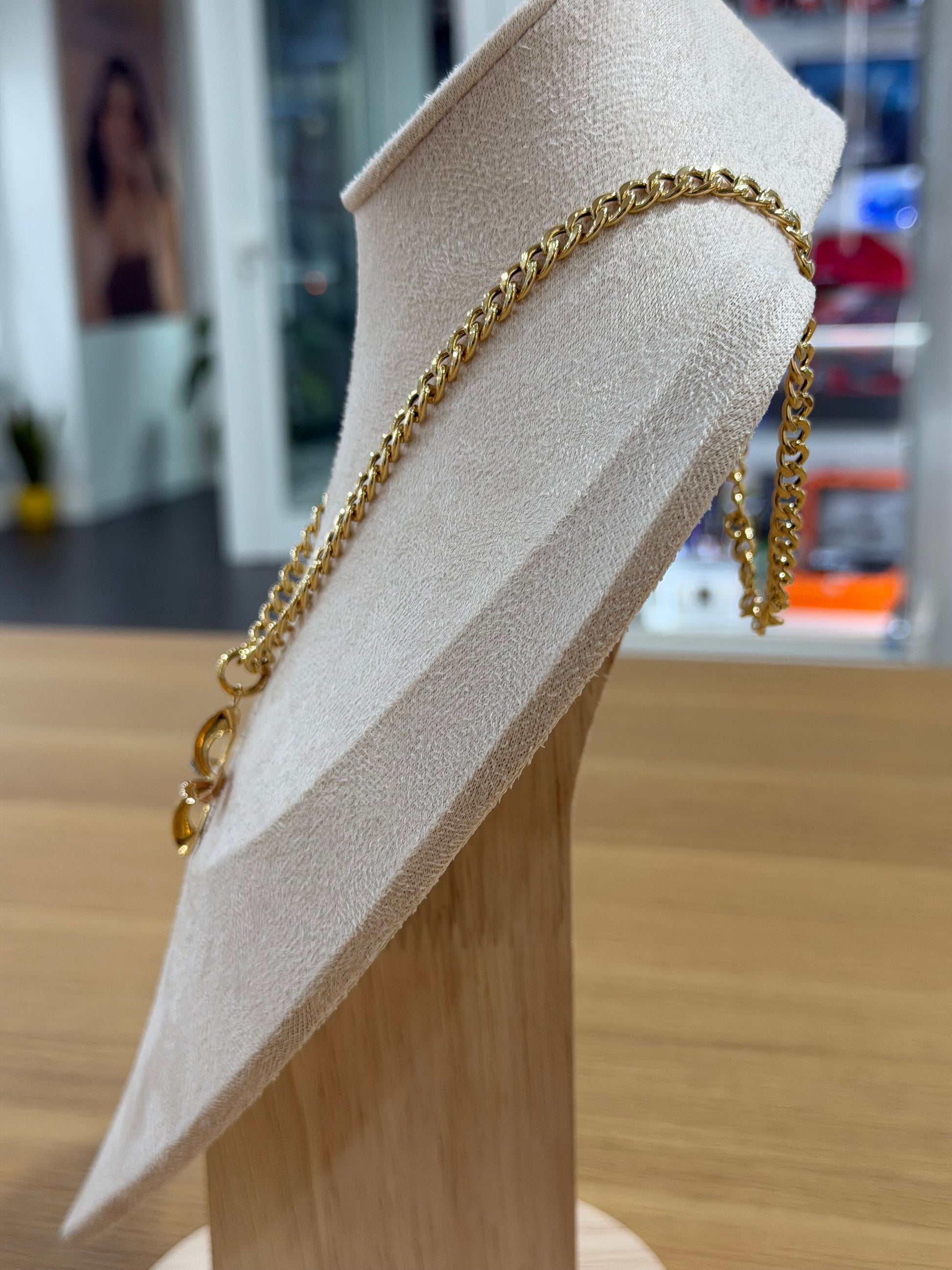 COLLANA GRUMETTA ORO 18KT CON FIORE