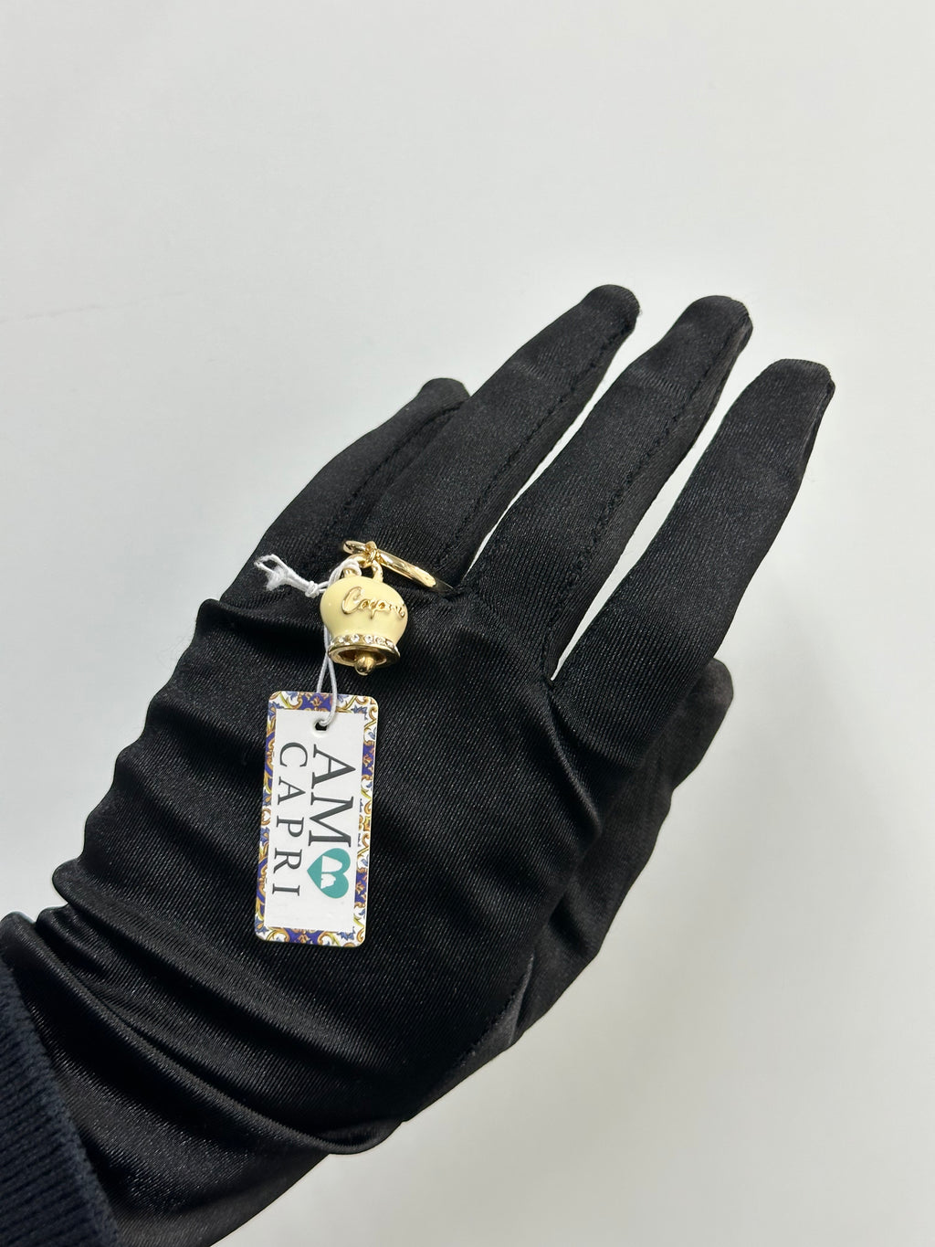 ANELLO CAMPANELLA BEIGE AMO CAPRI