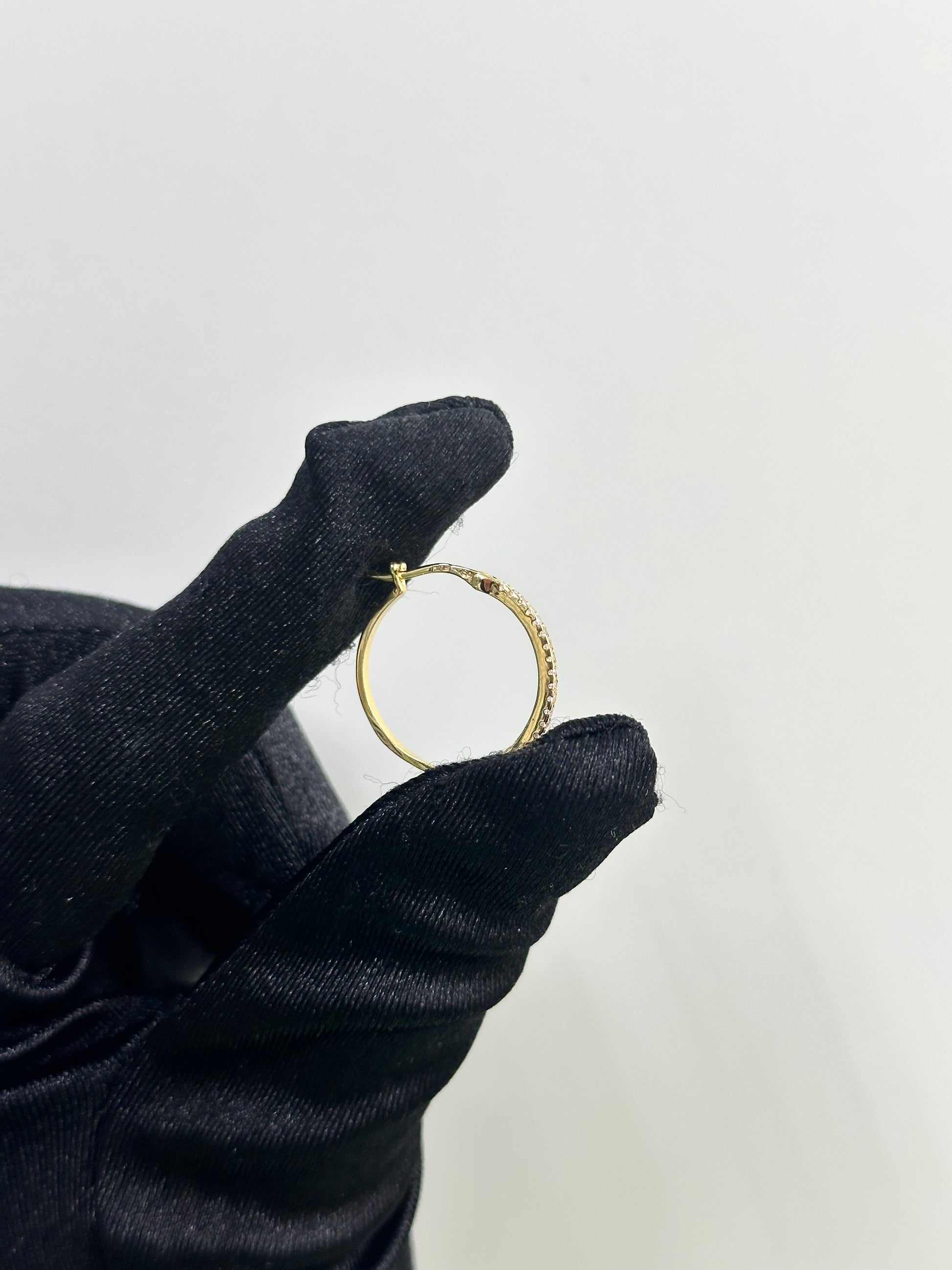 CERCHI ZIRCONATI ORO 18KT