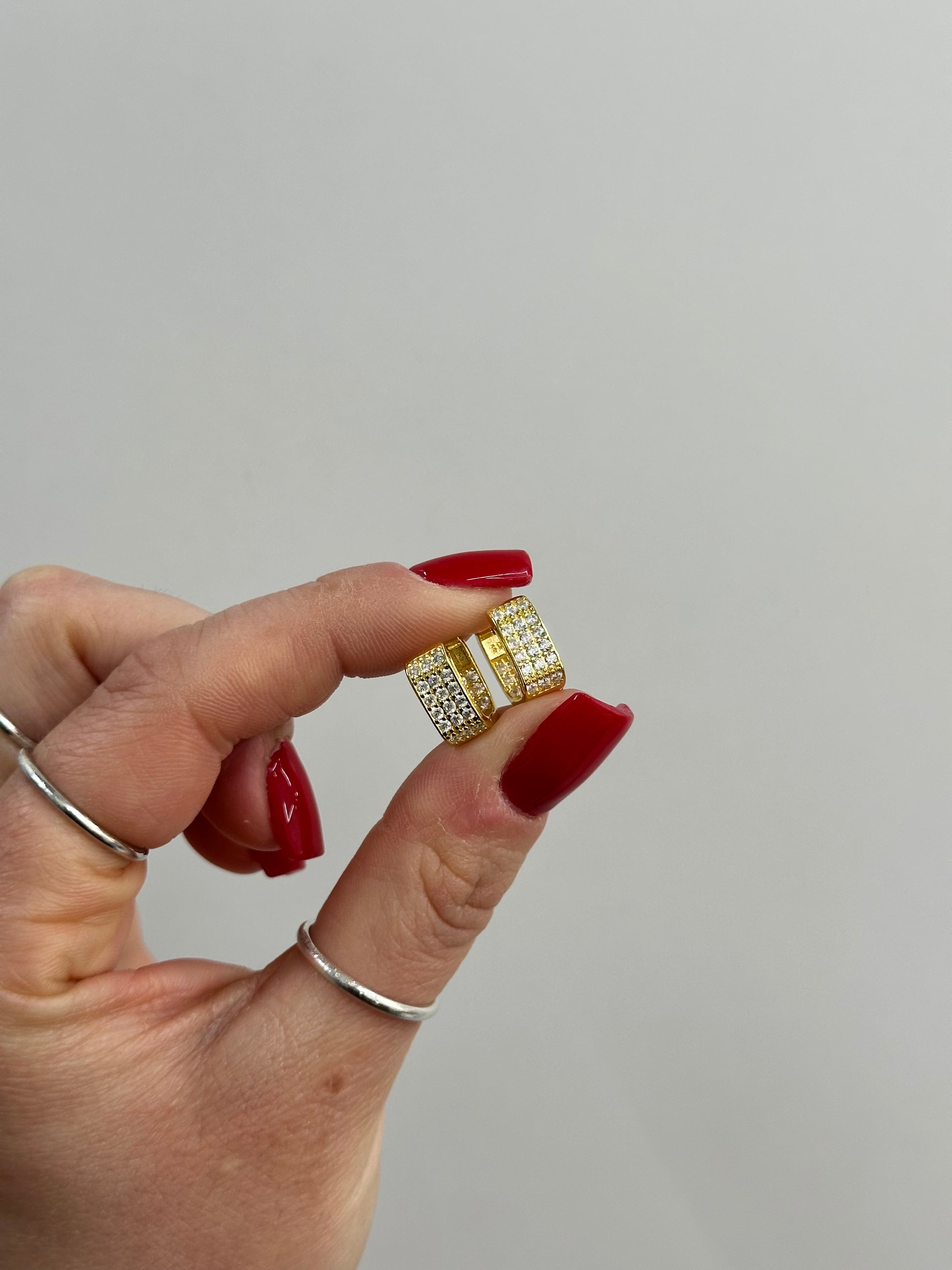 CERCHIETTI BOMBATI ZIRCONATI ARGENTO