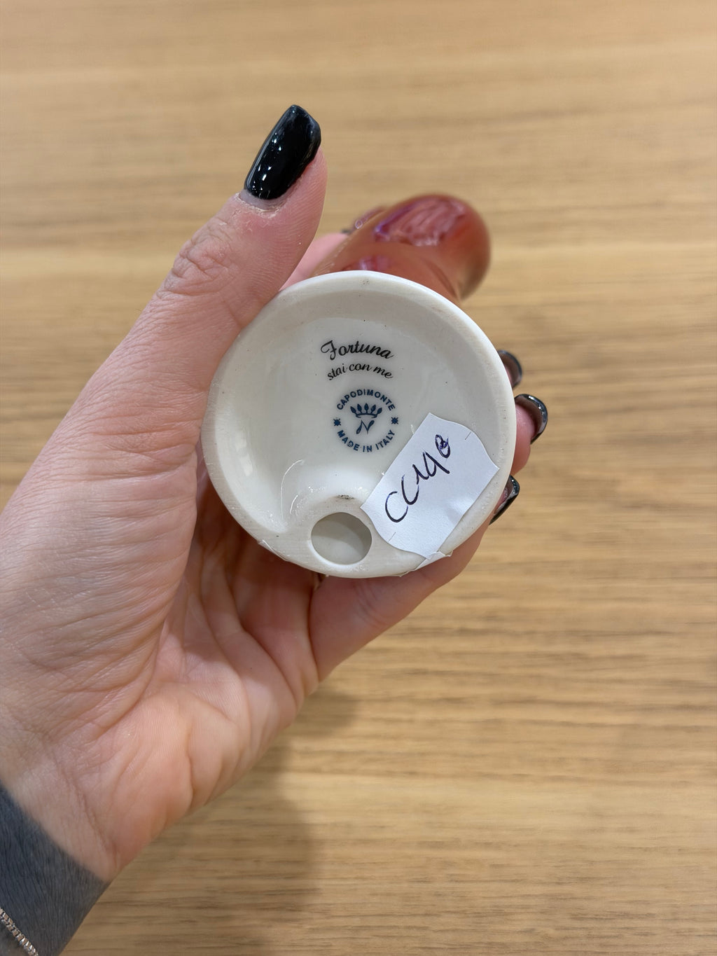 CORNO DI CERAMICA CU NA BONA CIORTA