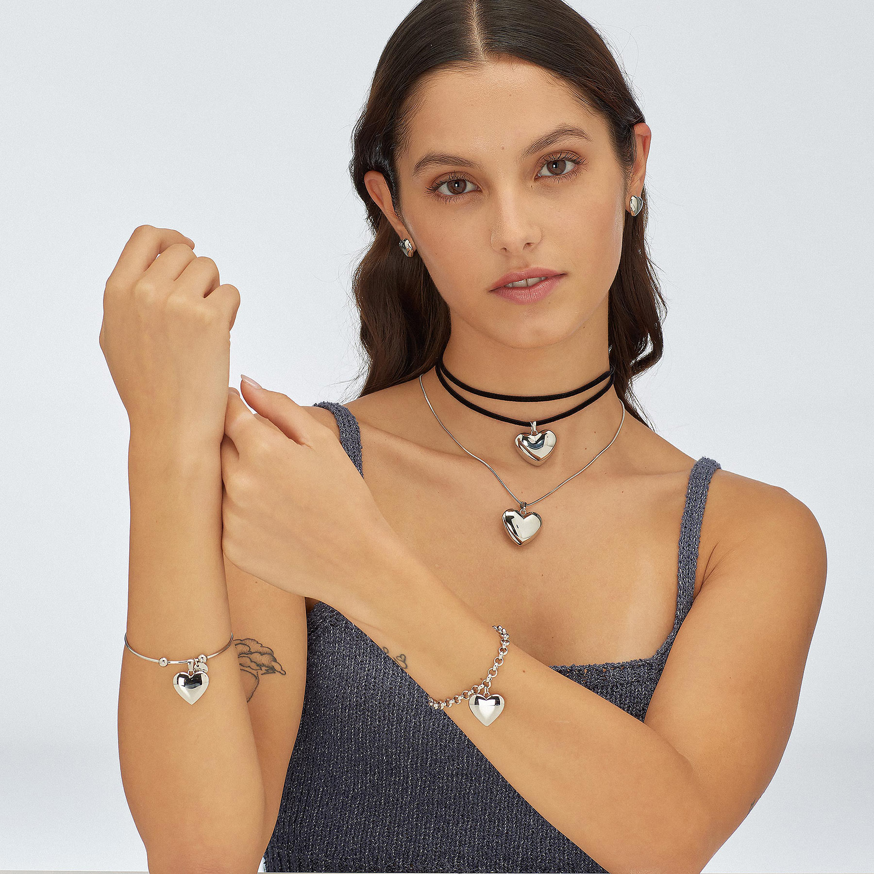 ORECCHINI STELLAR CUORE ACCIAIO S’AGAPO