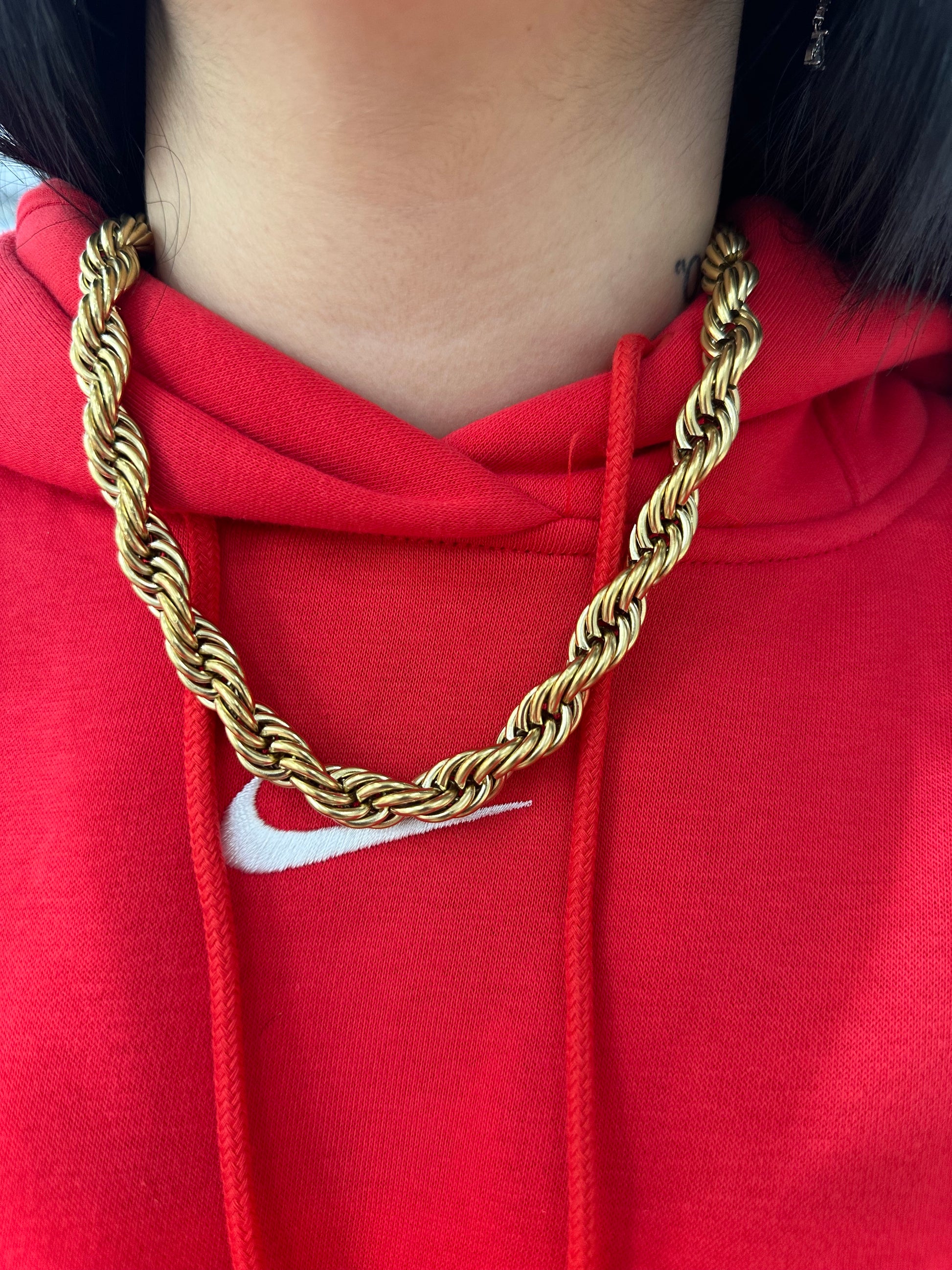 COLLANA MEGA LASER ACCIAIO