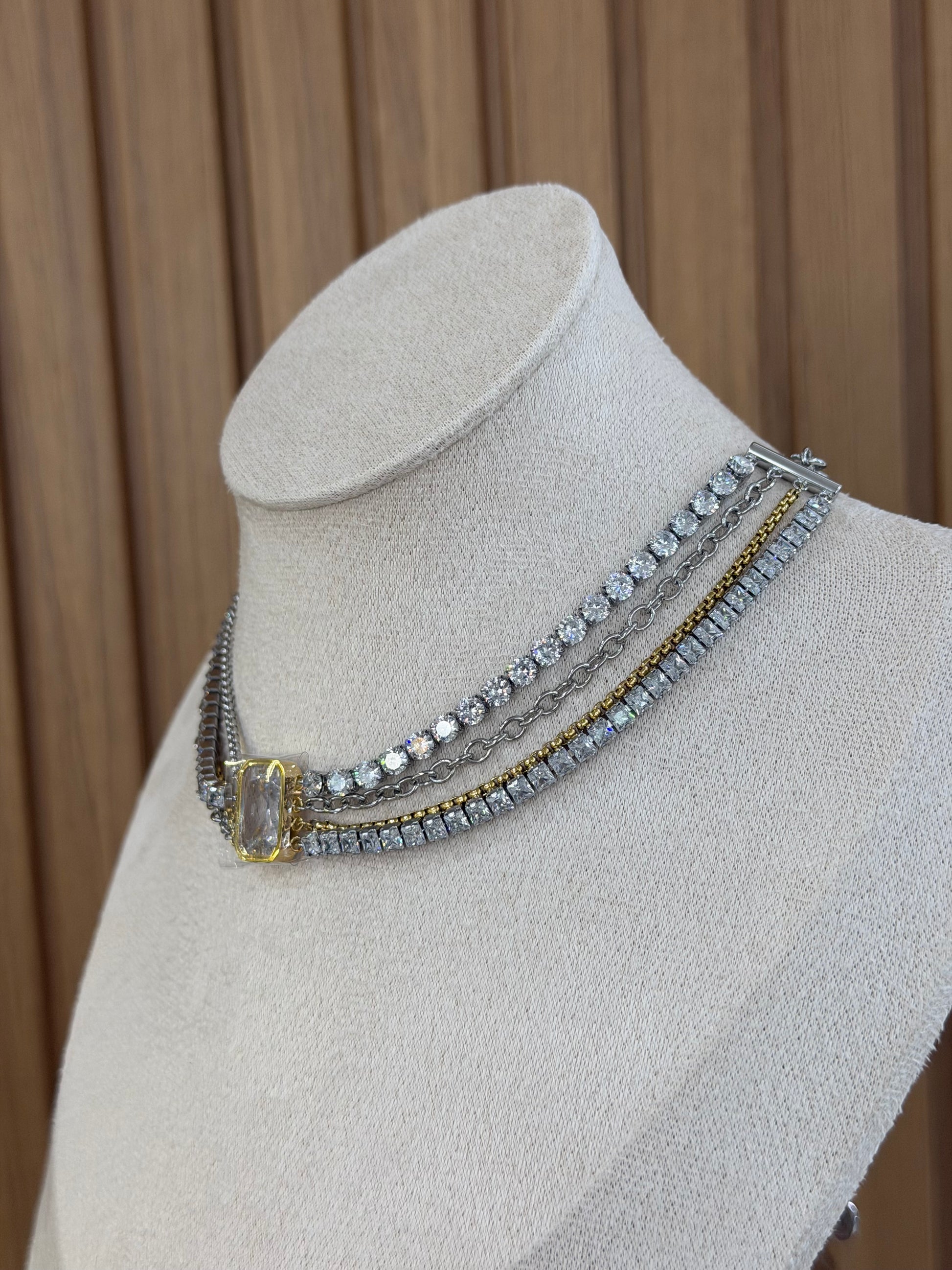 COLLANA MULTIFILO LIU JO BICOLORE