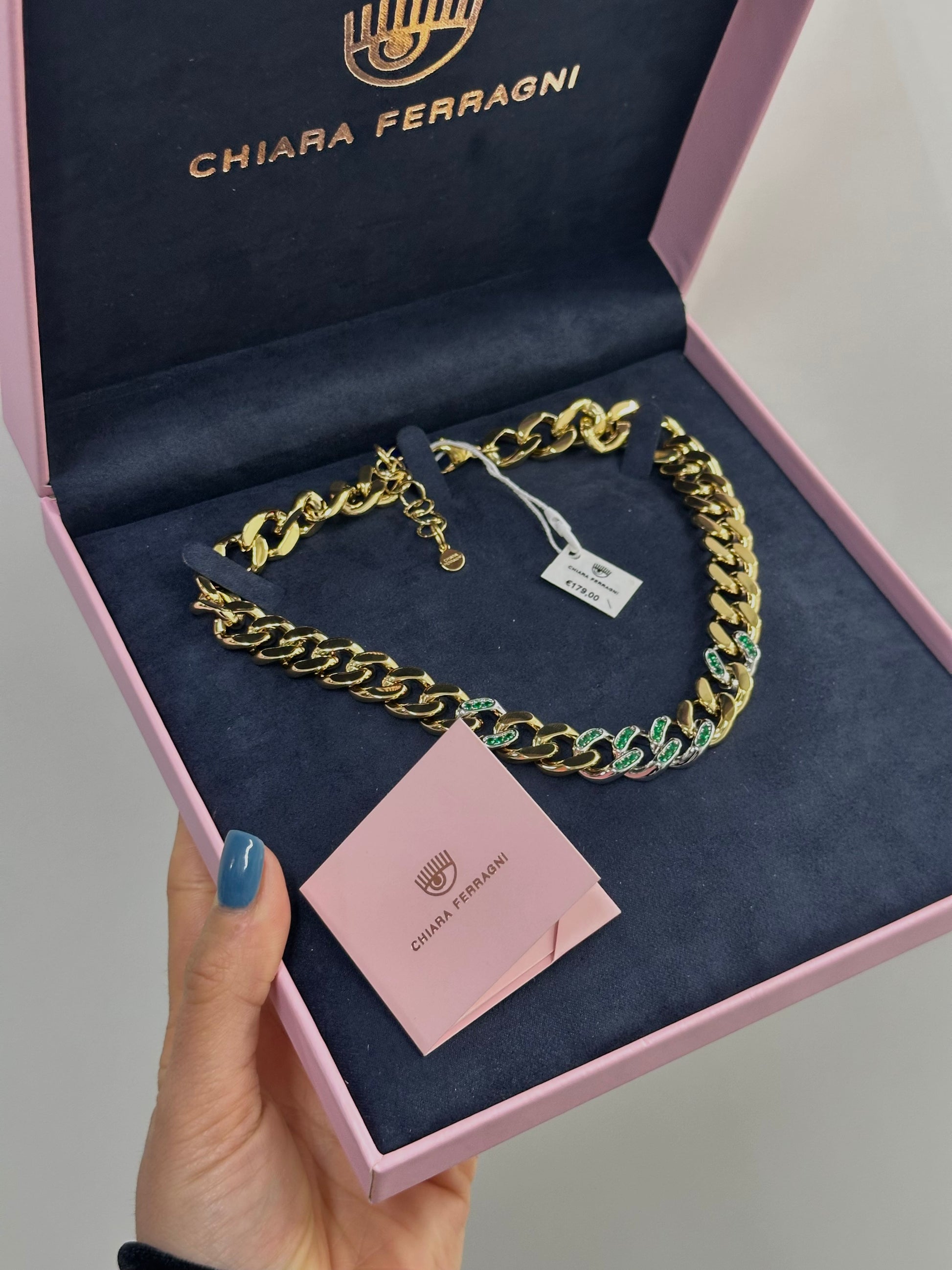 COLLANA GRUMETTA GREEN CHIARA FERRAGNI COLLECTION