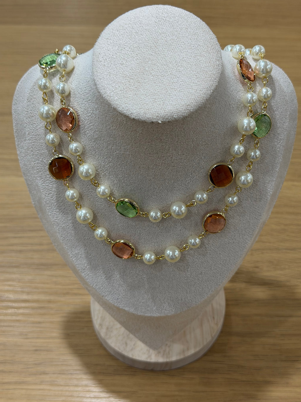 COLLANA AMO VENEZIA CON PERLE E CRISTALLI