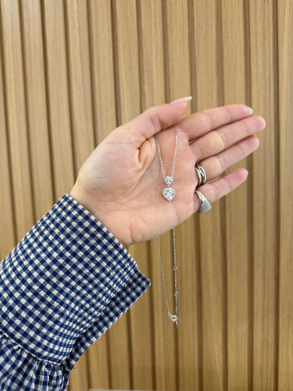 BOX LOVE CON COMPLETO DOPPIO CUORE ARGENTO 925