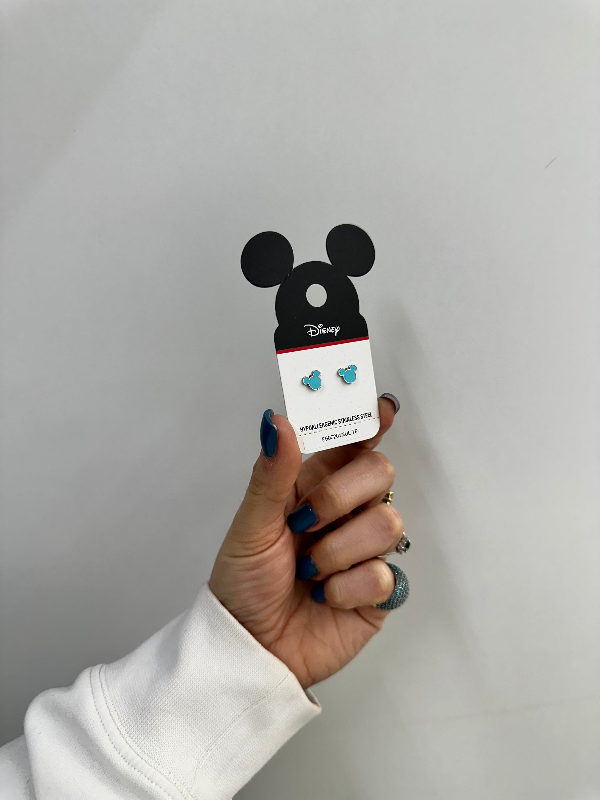 ORECCHINI DISNEY SMALTATI CELESTE