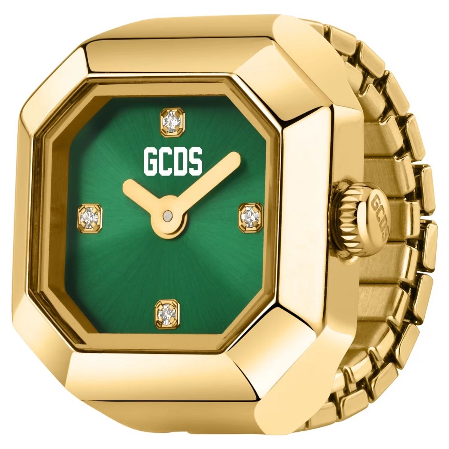 ANELLO GCDS RING O'CLOCK  DORATO