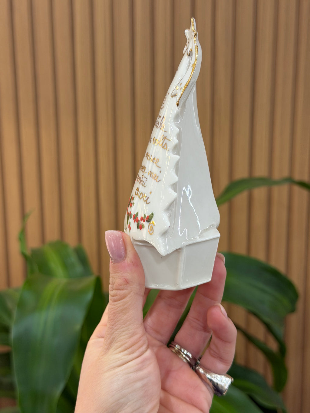 ALBERELLO NATALE NEI NOSTRI CUORI IN CERAMICA