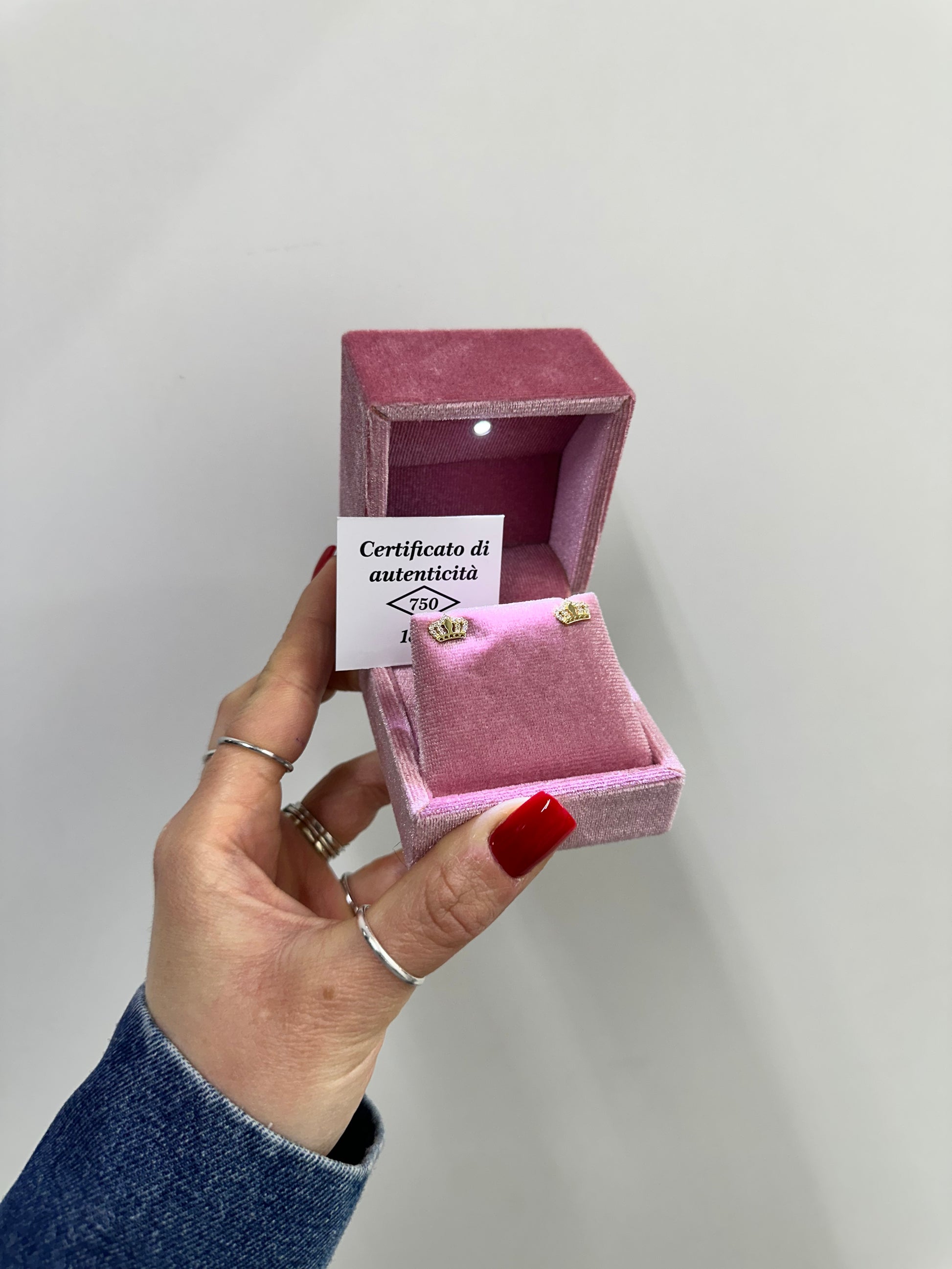 ORECCHINI CROWN ORO 18KT