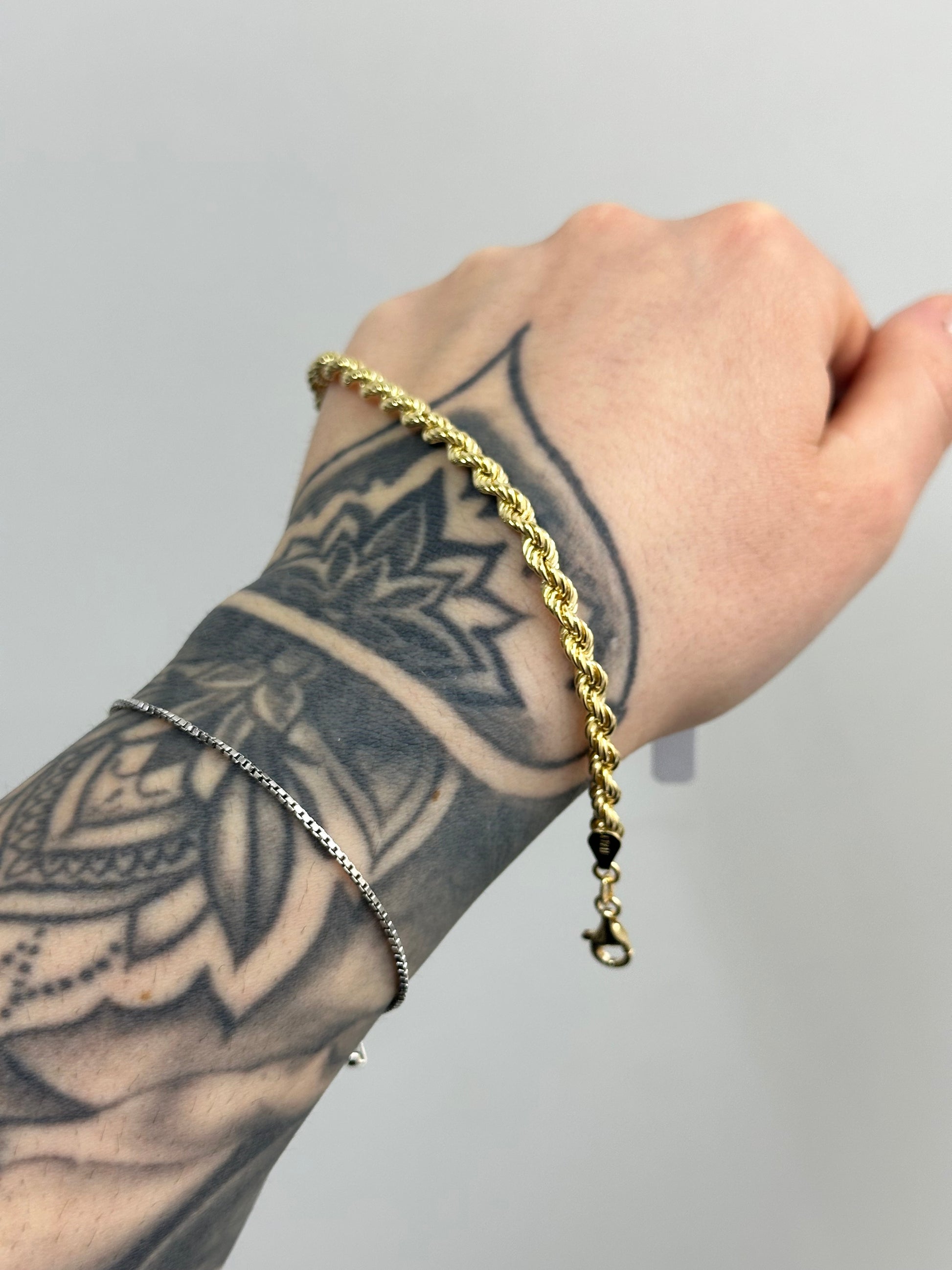 BRACCIALE LASER ARGENTO 925 CON DORATURA