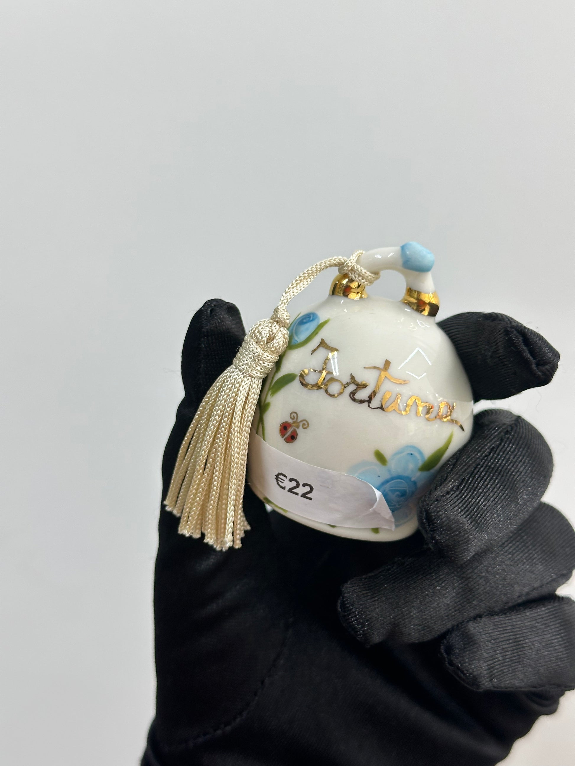 CAMPANELLA CERAMICA DI CAPODIMONTE FORTUNA