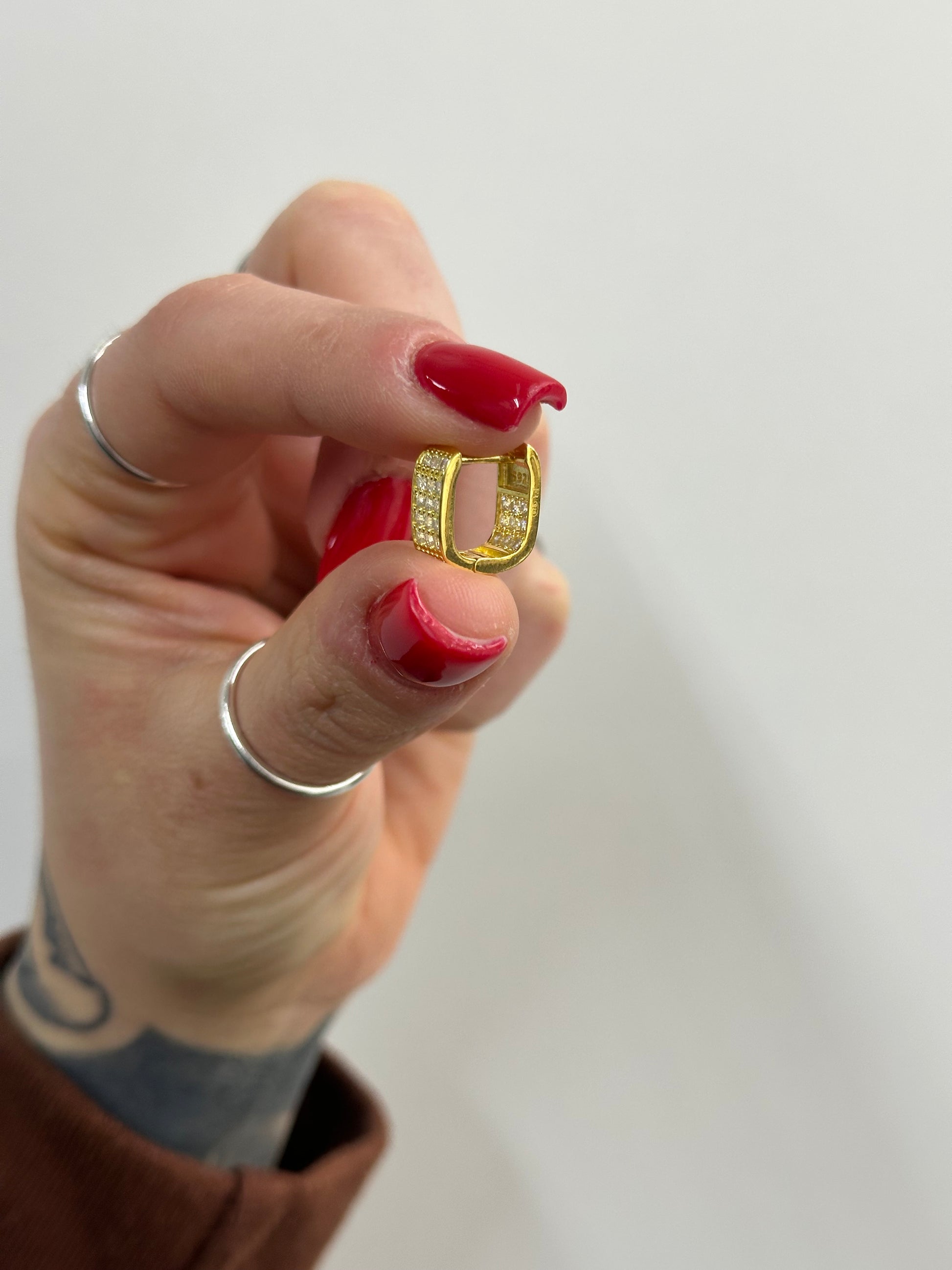 CERCHIETTI BOMBATI ZIRCONATI ARGENTO
