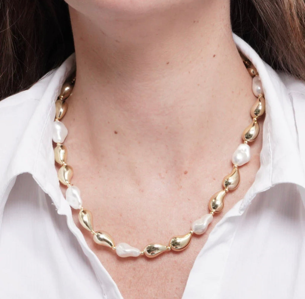 COLLANA AMO VENEZIA PERLE IRREGOLARI