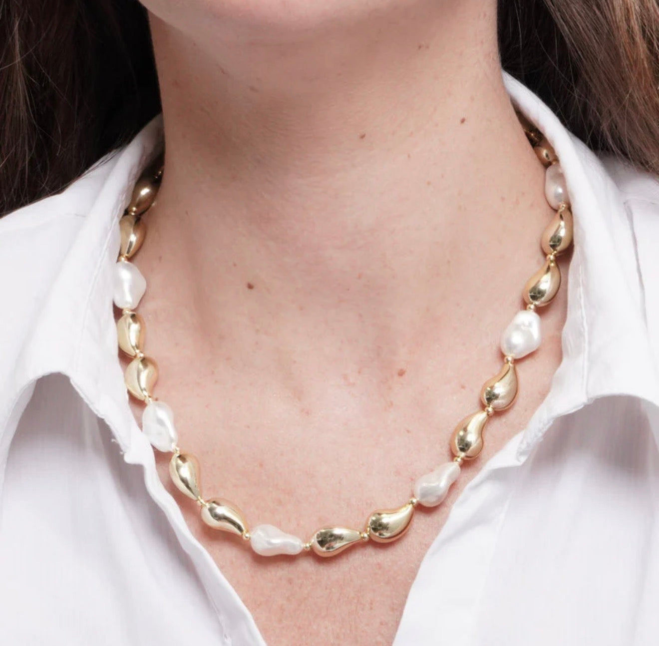 COLLANA AMO VENEZIA PERLE IRREGOLARI