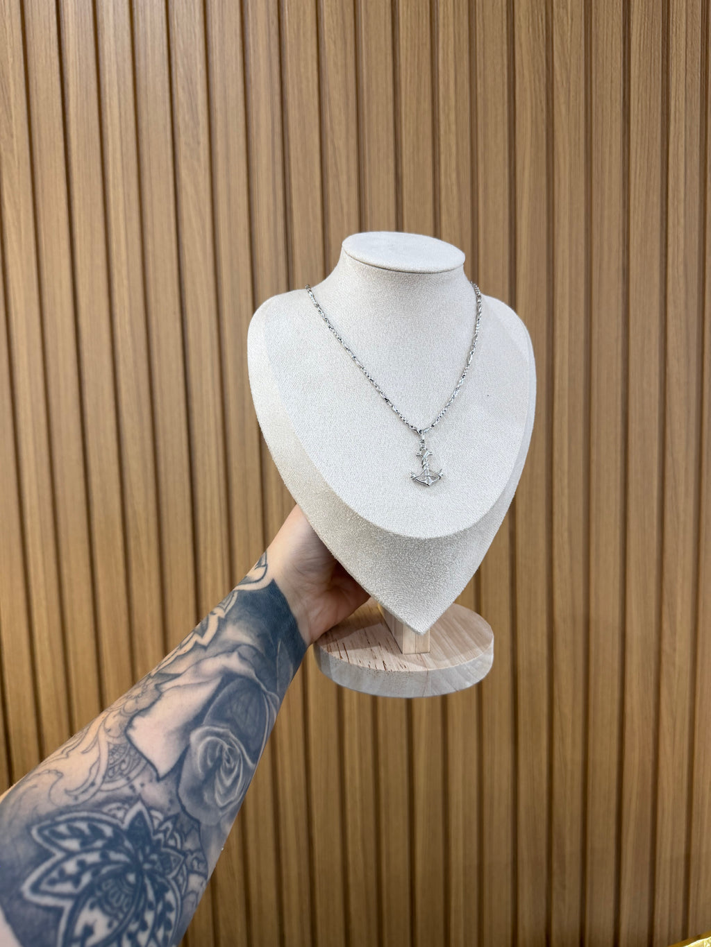 COLLANA ORO 18KT CON ANCORA