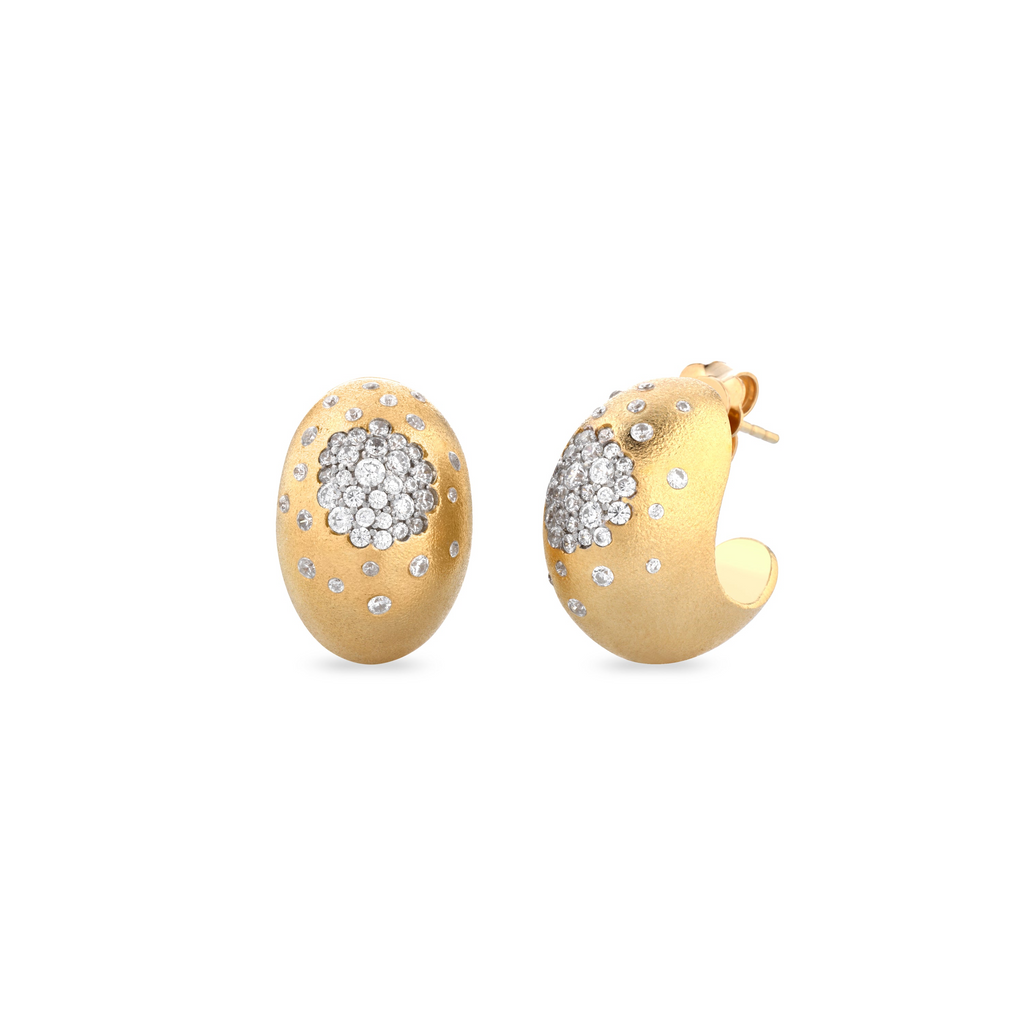 ORECCHINI CERCHIETTI BOMBATI ARGENTO 925 SOGNI