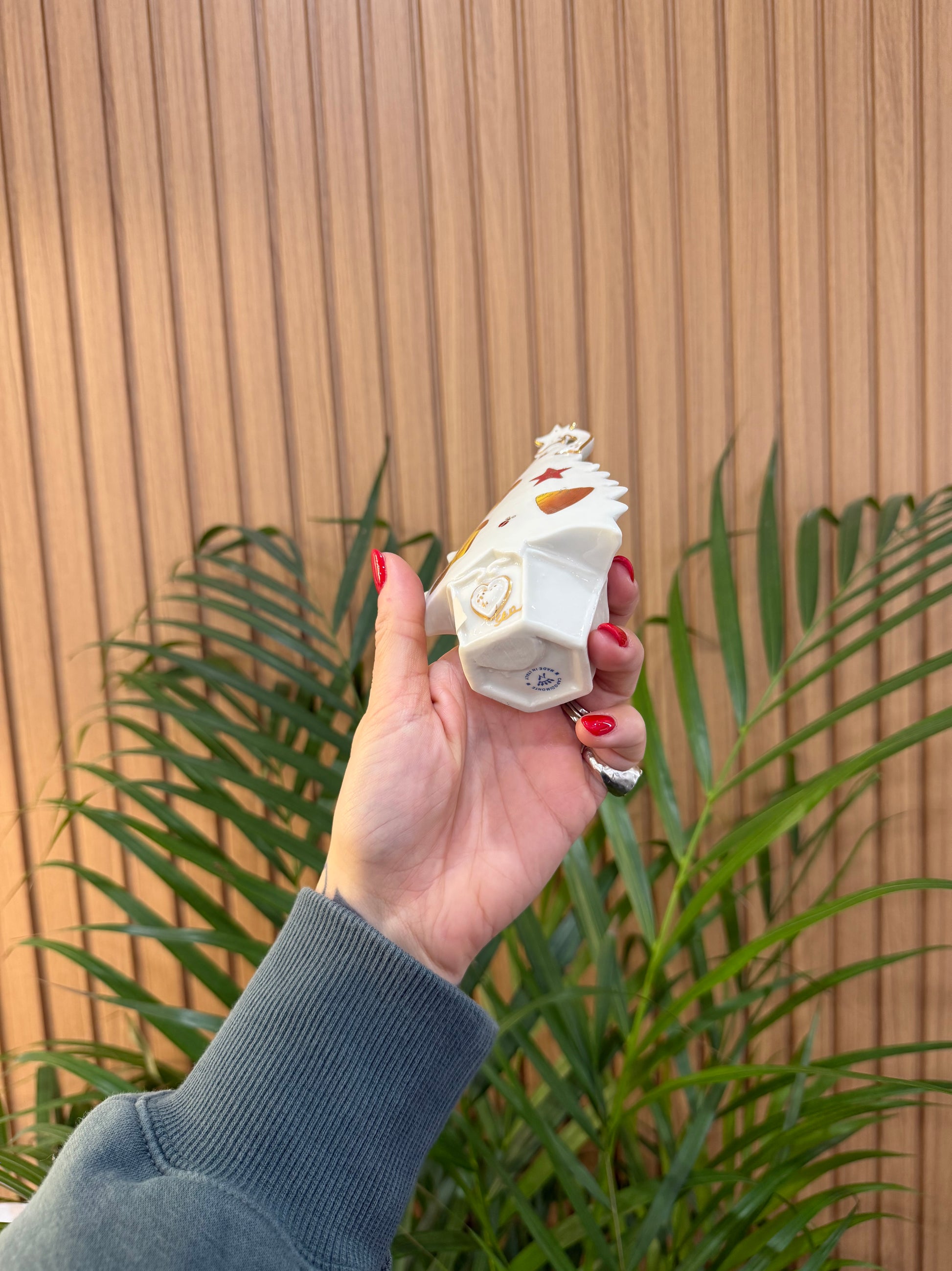 ALBERO PROFUMATORE PANETTONE CERAMICA DI CAPODIMONTE