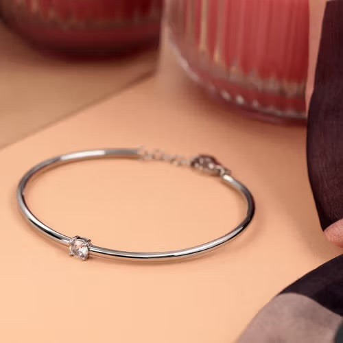 BRACCIALE MORELLATO CERCHIO PIETRA BIANCA