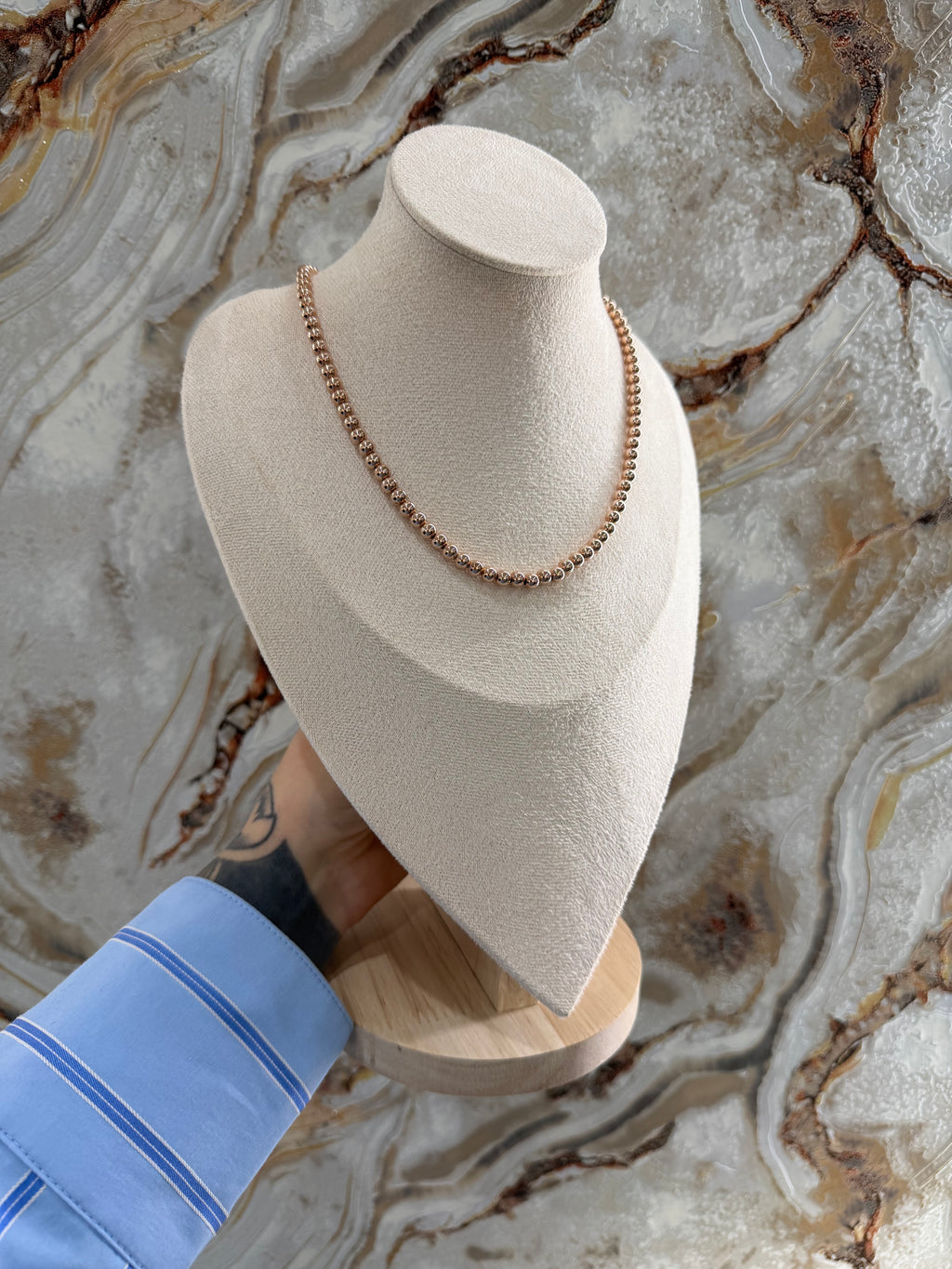 COLLANA MILLE LUCI ROSATA ARGENTO 925