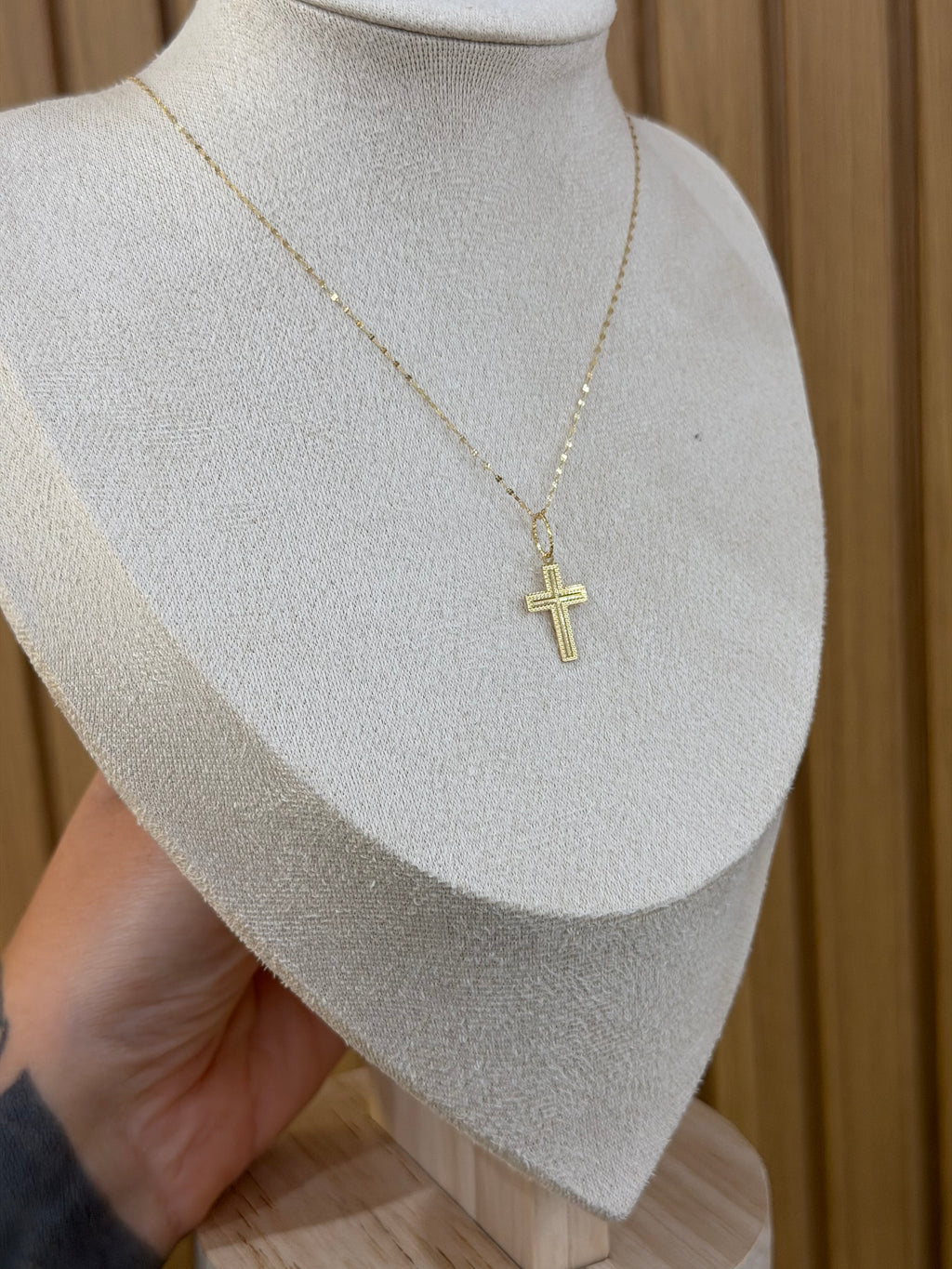 COLLANA ORO 18KT CON CROCE SIMPLE