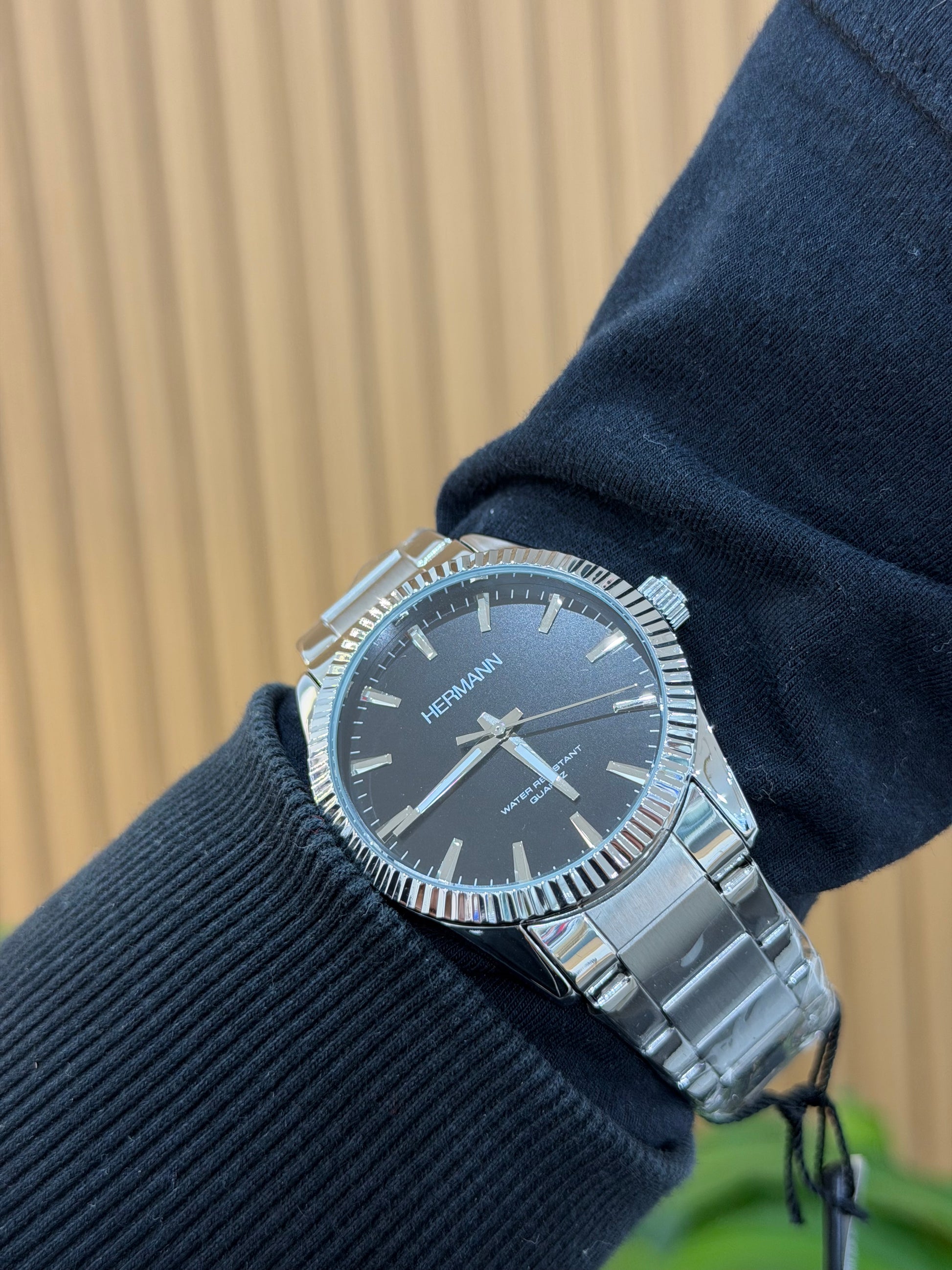 OROLOGIO HERMANN QUADRANTE NERO