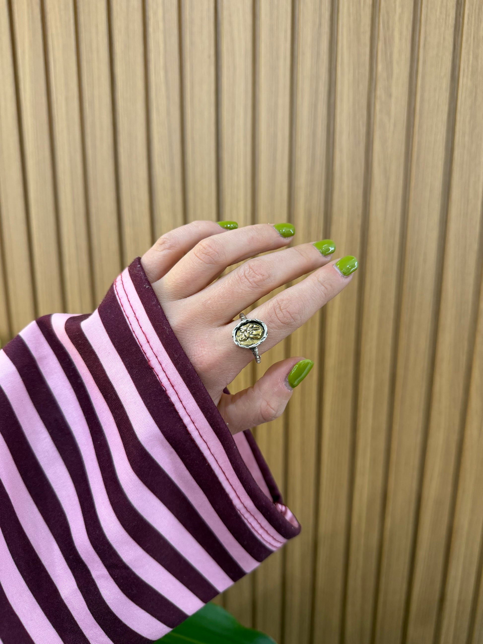 ANELLO SAN GENNARO ARGENTO 925 TONDO