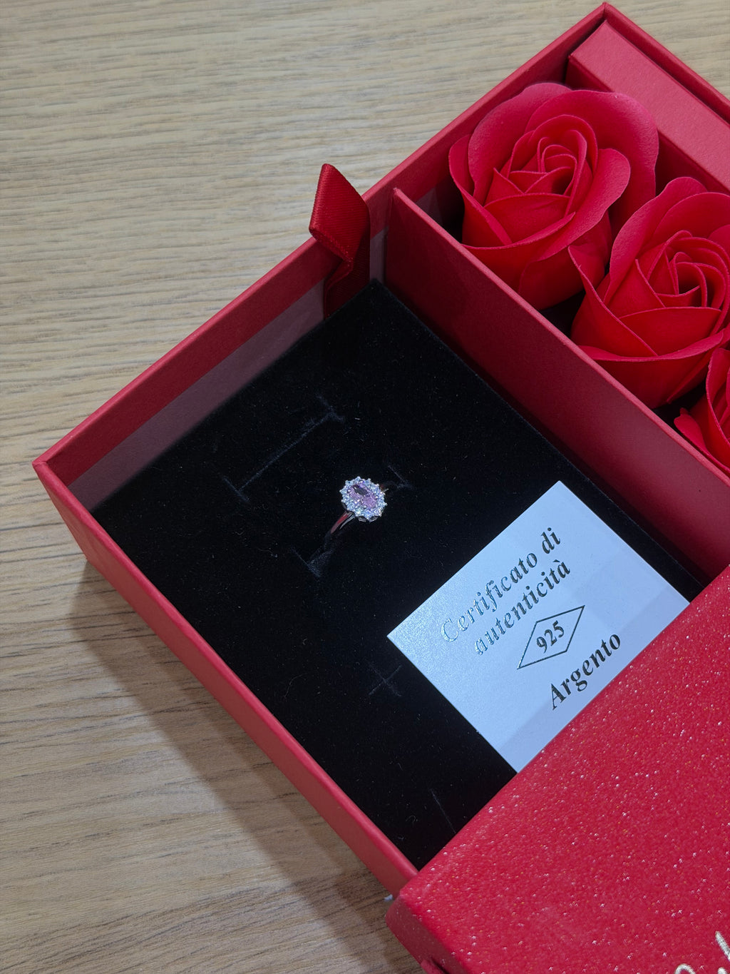 BOX SECRET CON ANELLO KATE ROSA ARGENTO 925