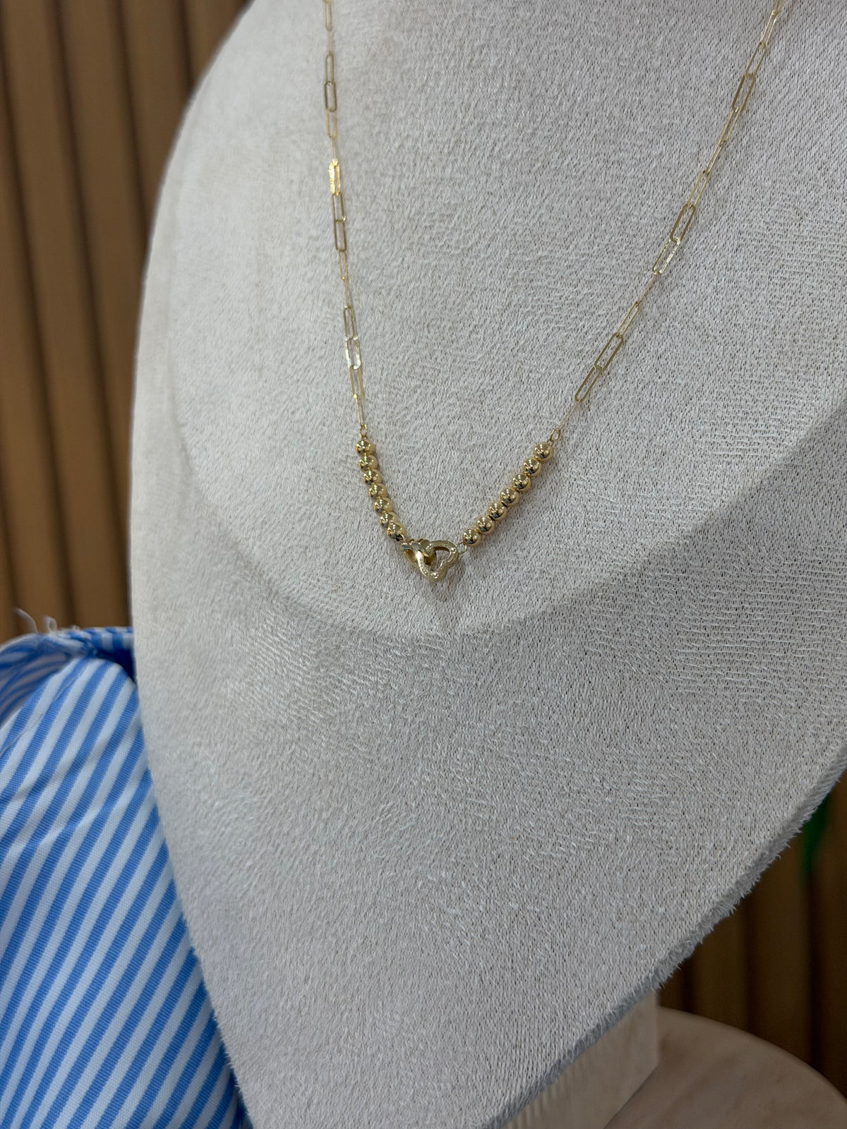 COLLANA CUORI INTRECCIATI ORO 18KT